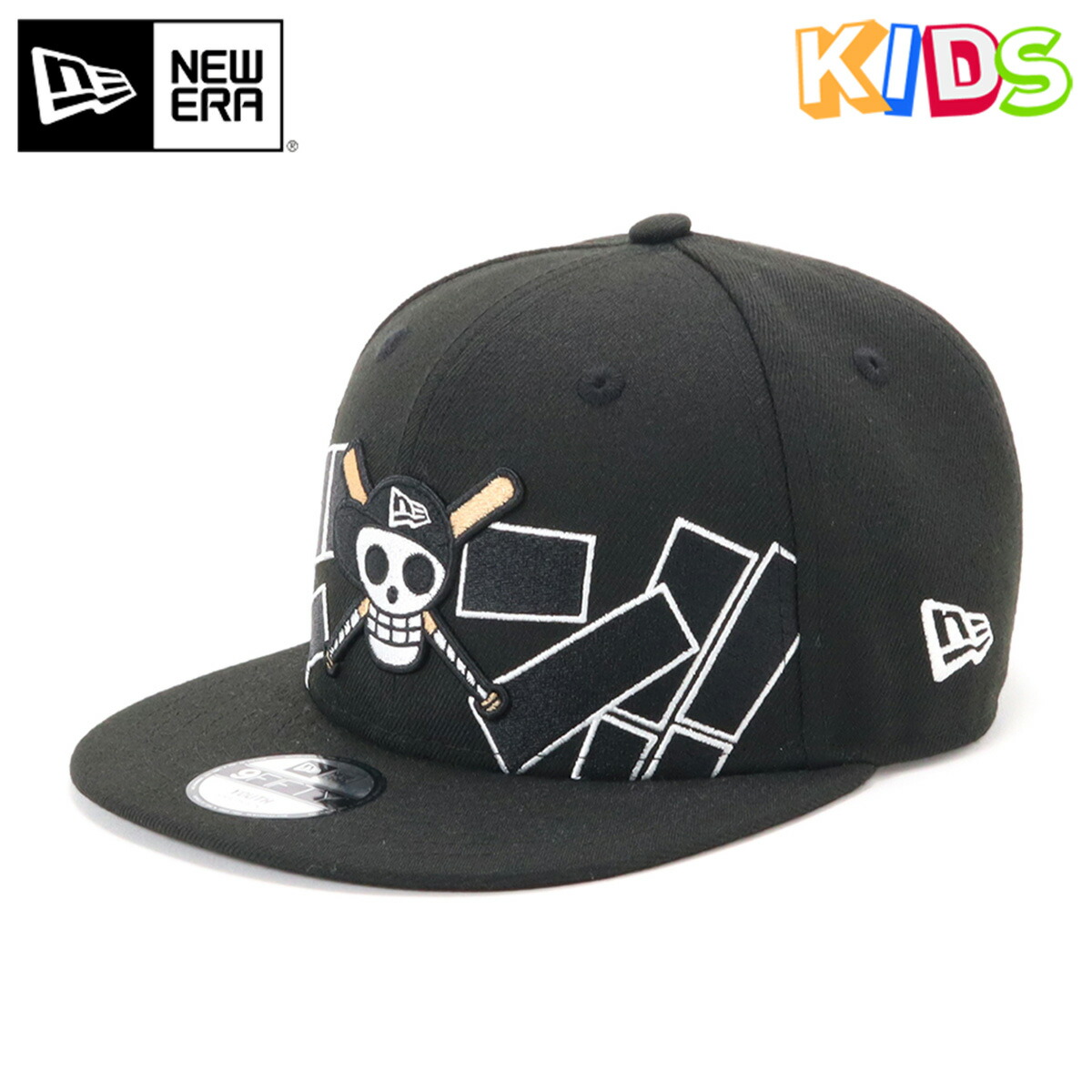 楽天市場 ニューエラ New Era キャップ キッズ Kids Youth 尾田栄一郎 ワンピース One Piece 海賊旗 バットスカル 9fifty アジャスタブル サイズ調整 帽子屋ｏｎｓｐｏｔｚ