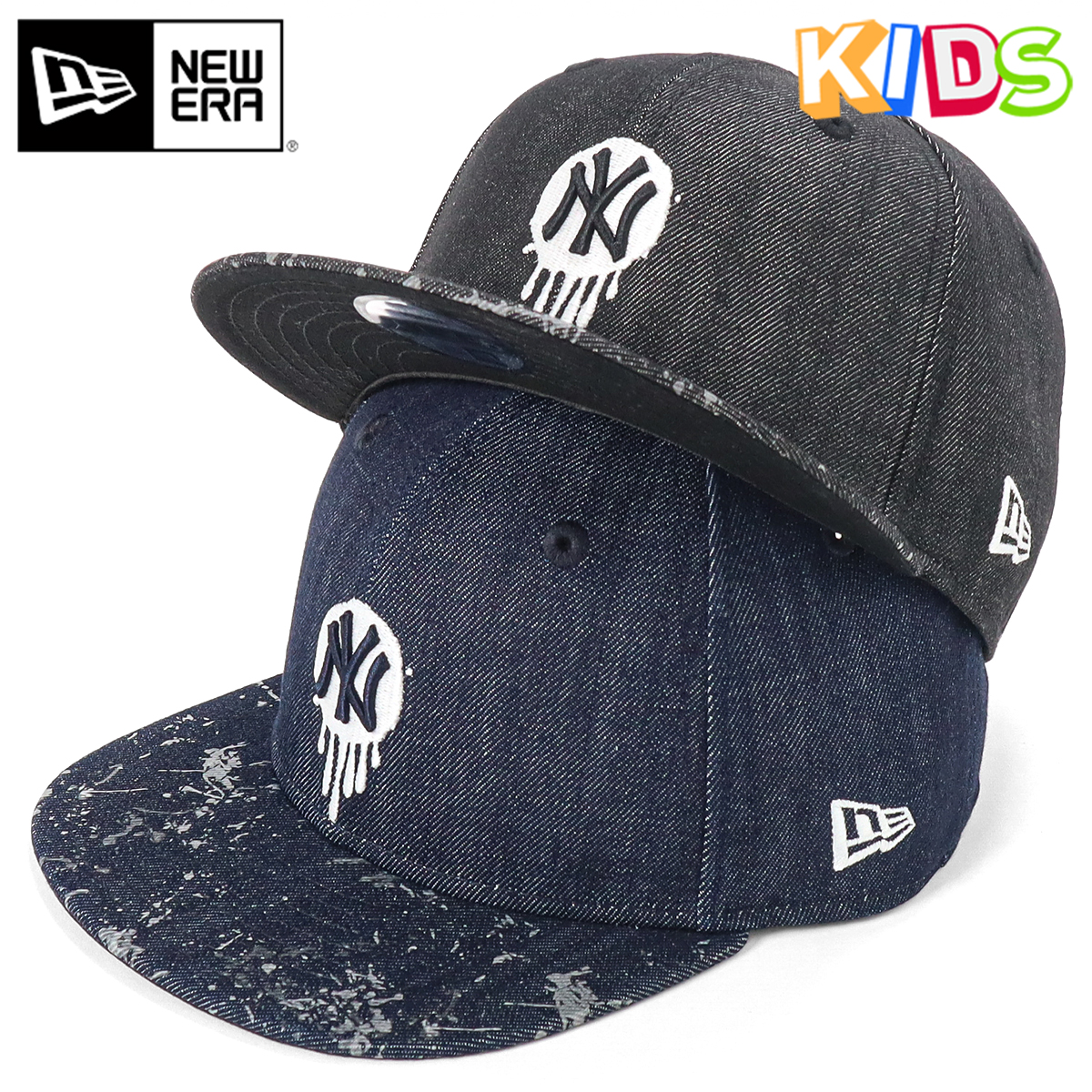 楽天市場 ニューエラ New Era キッズ キャップ ニューヨーク ヤンキース スプラッシュペイント Kids Youth 9fifty おしゃれ ストリート ブランド 子供 こども 男の子 女の子 小学生 春夏秋冬 キッズ 子供用 帽子屋ｏｎｓｐｏｔｚ