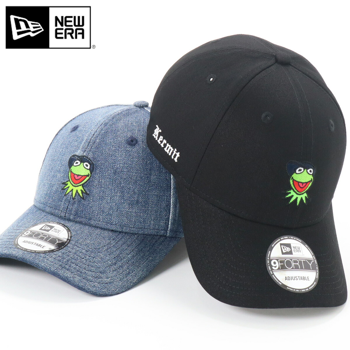 楽天市場 ニューエラ New Era キャップ 9forty コラボ カーミットザフロッグ 940 Kermit Frog 帽子 ぼうし おしゃれ シンプル ストリート ブランド サイズ調整 大きいサイズ 春夏秋冬 メンズ レディース 帽子屋ｏｎｓｐｏｔｚ