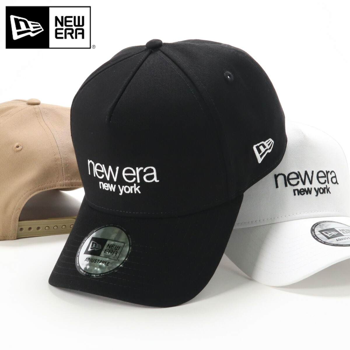 楽天市場】ニューエラ キャップ NEW ERA CAP 9FORTY A-Frame メンズ レディース 帽子 コラボ 佐藤可士和 グッズ 黒 綿  コットン 大きいサイズ ブランド 深め おしゃれ かっこいい 人気 春 夏 秋 冬 ニューエラー サイズ調整 正規品 ユニセックス 男女兼用  オールシーズン