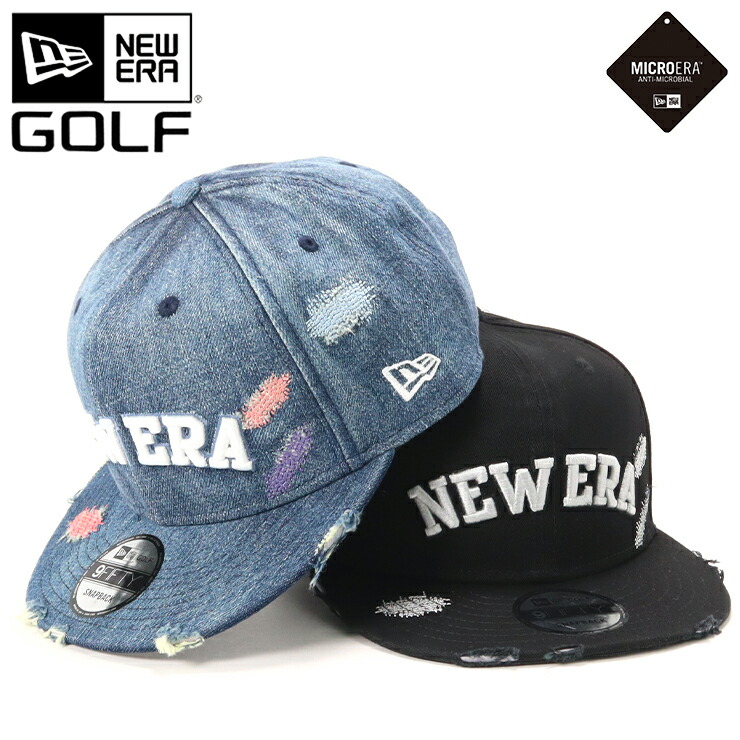 ニューエラ ゴルフ キャップ New Era Golf Cap 9fifty メンズ レディース 帽子 黒 大きいサイズ ブランド 深め おしゃれ かっこいい 人気 春 夏 秋 冬 ニューエラー サイズ調整 正規品 ユニセックス 男女兼用 オールシーズン ストリート コーデ 21セール