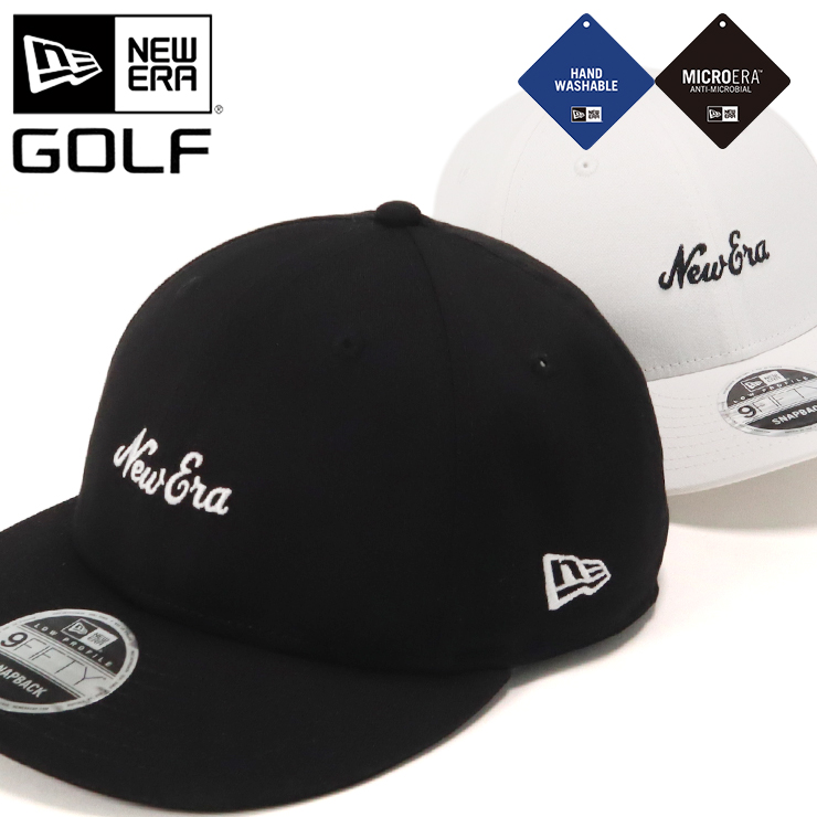 ニューエラ ゴルフ キャップ New Era Golf Cap 9fifty メンズ レディース 帽子 黒 白 綿 コットン 洗える 手洗い ハンドウォッシャブル 大きいサイズ ブランド 深め おしゃれ かっこいい 人気 春 夏 秋 冬 ニューエラー サイズ調整 正規品 ユニセックス