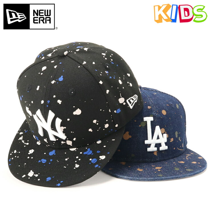 市場 NEW ERA ニューエラ ウォッシュドデニム Youth スター ブラック キッズ 9FIFTY キャップ Kid's