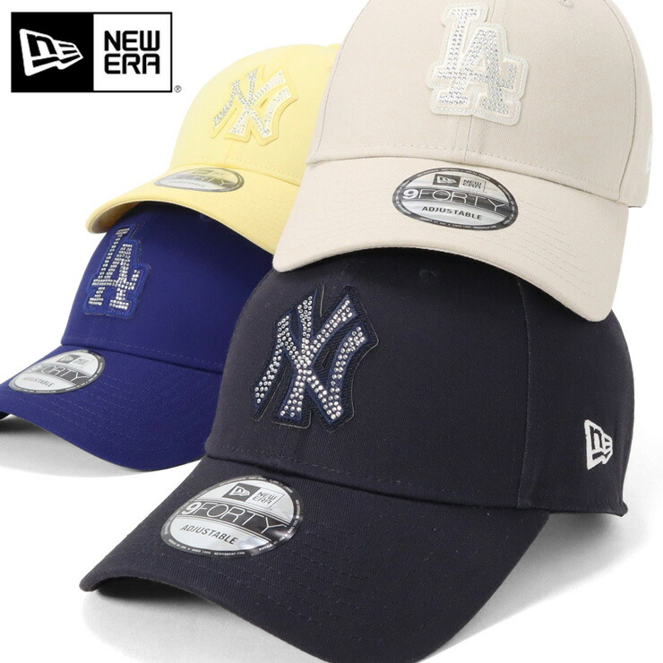 NEWERA 9FORTY デコキャップ ラインストーン　ニューエラ 楽天市場】【ポイント5倍】ニューエラ キャップ NEW ERA CAP