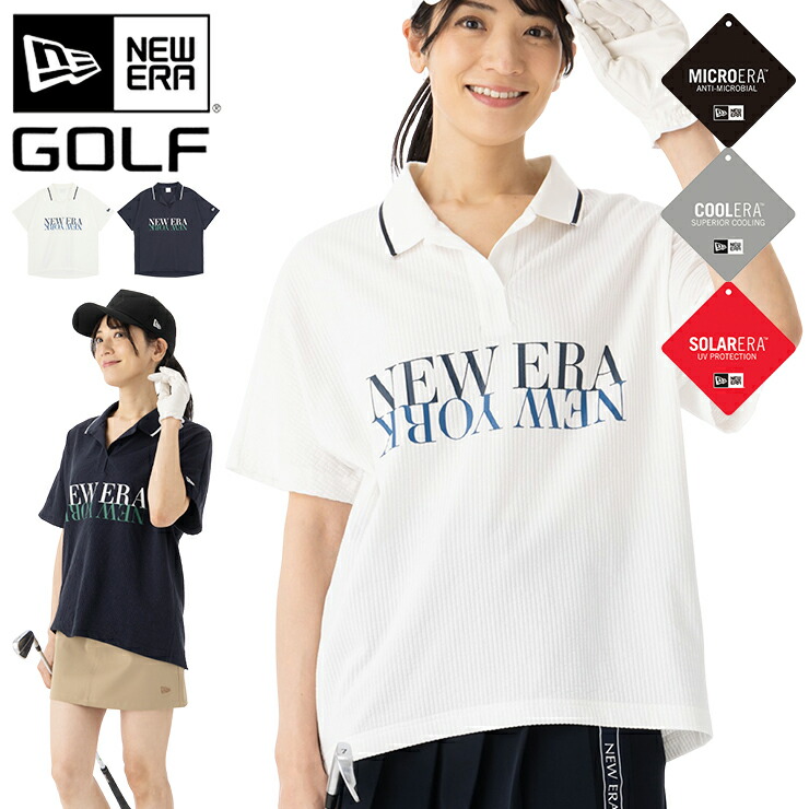 楽天市場】ニューエラ ゴルフ ウェア NEW ERA GOLF 半袖 黒 白