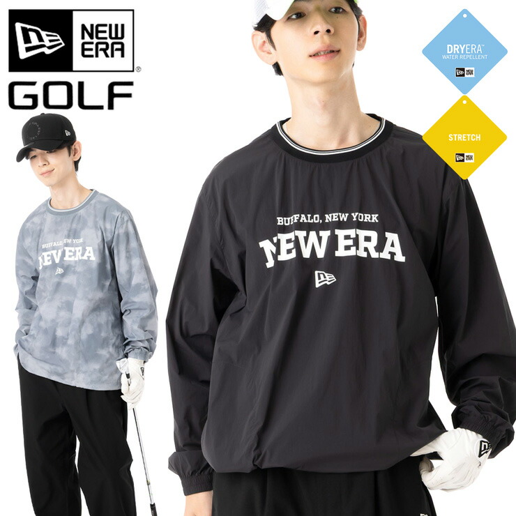 ニューエラ ゴルフ ウェア プルオーバー 長袖 NEW ERA GOLF 黒 メンズ レディース ブランド おしゃれ かっこいい 人気 オーバーサイズ 秋 冬 ニューエラー 正規品 大きい 小さい サイズ ユニセックス 男女兼用 ストリート 冬用 防寒｜ＯＮＳＰＯＴＺ