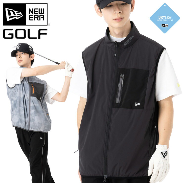 楽天市場】ニューエラ ゴルフ ウェア ベスト NEW ERA GOLF 黒 メンズ