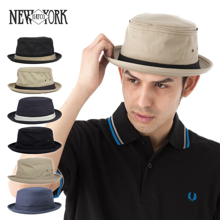 楽天市場 ニューヨークハット ポークパイハット コットン スティンジー キャンバス 全6色 New York Hat 返品 交換対象外 帽子屋ｏｎｓｐｏｔｚ