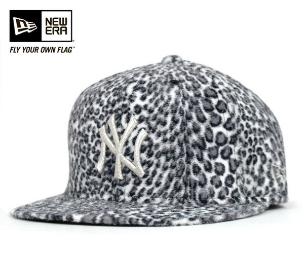 onspotz Rakuten Global Market New era Cap New York Yankees Leopard print animal fur シルバーレオパード