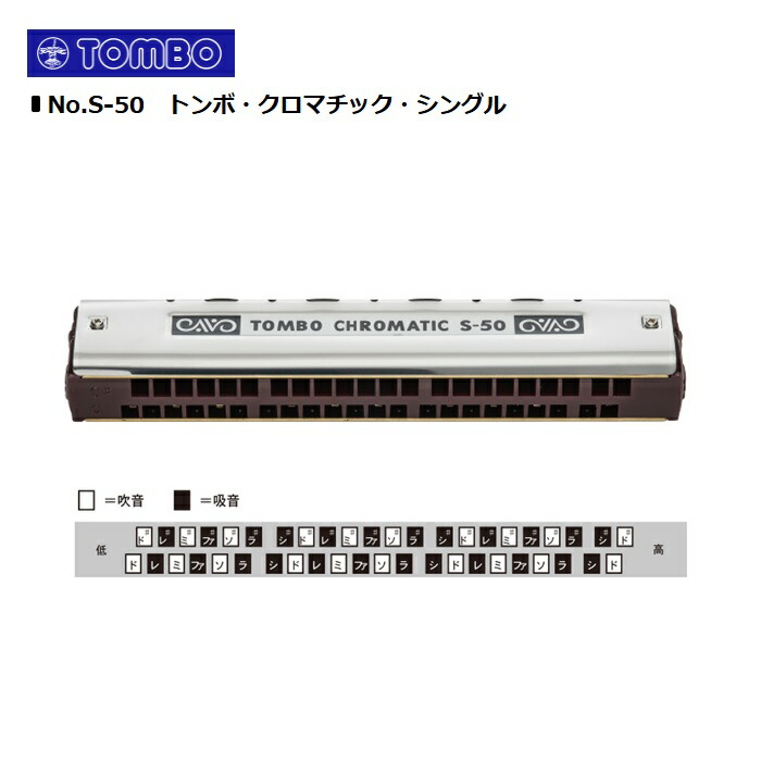 楽天市場】TOMBOトンボ/クロマチックハーモニカ【No.1244
