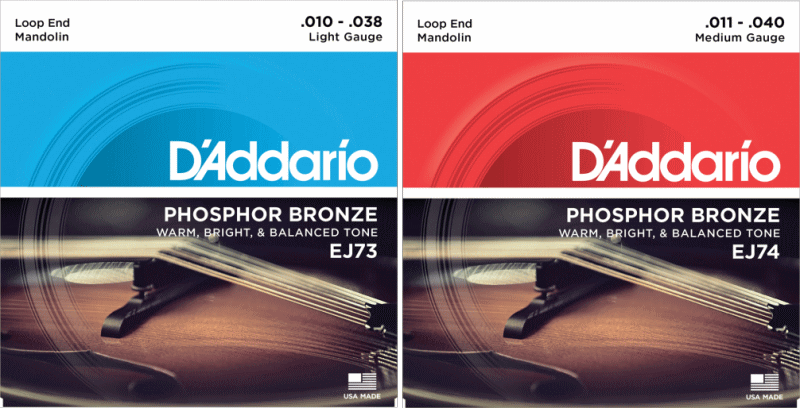 D'Addario EJ74 Medium 011-040 Phosphor Bronze ダダリオ マンドリン弦 付与