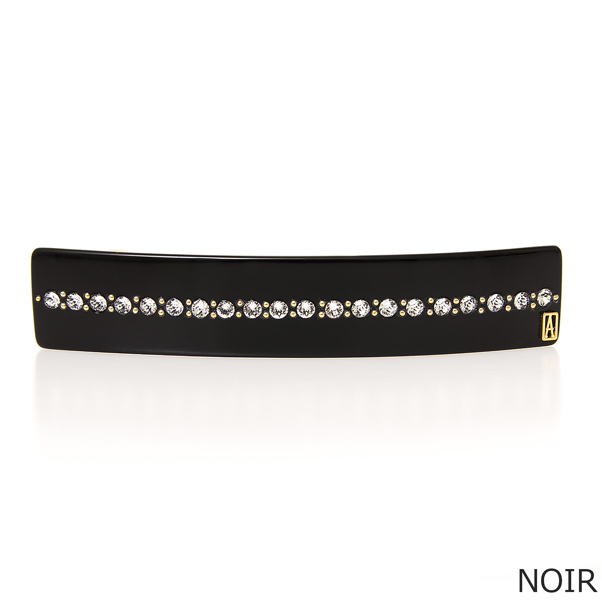 アレクサンドル ドゥ パリ ALEXANDRE DE PARIS バレッタ LES CLASSIQUES TUILERIES BARRETTE レディース 8cm AA8-736-75｜on the corner