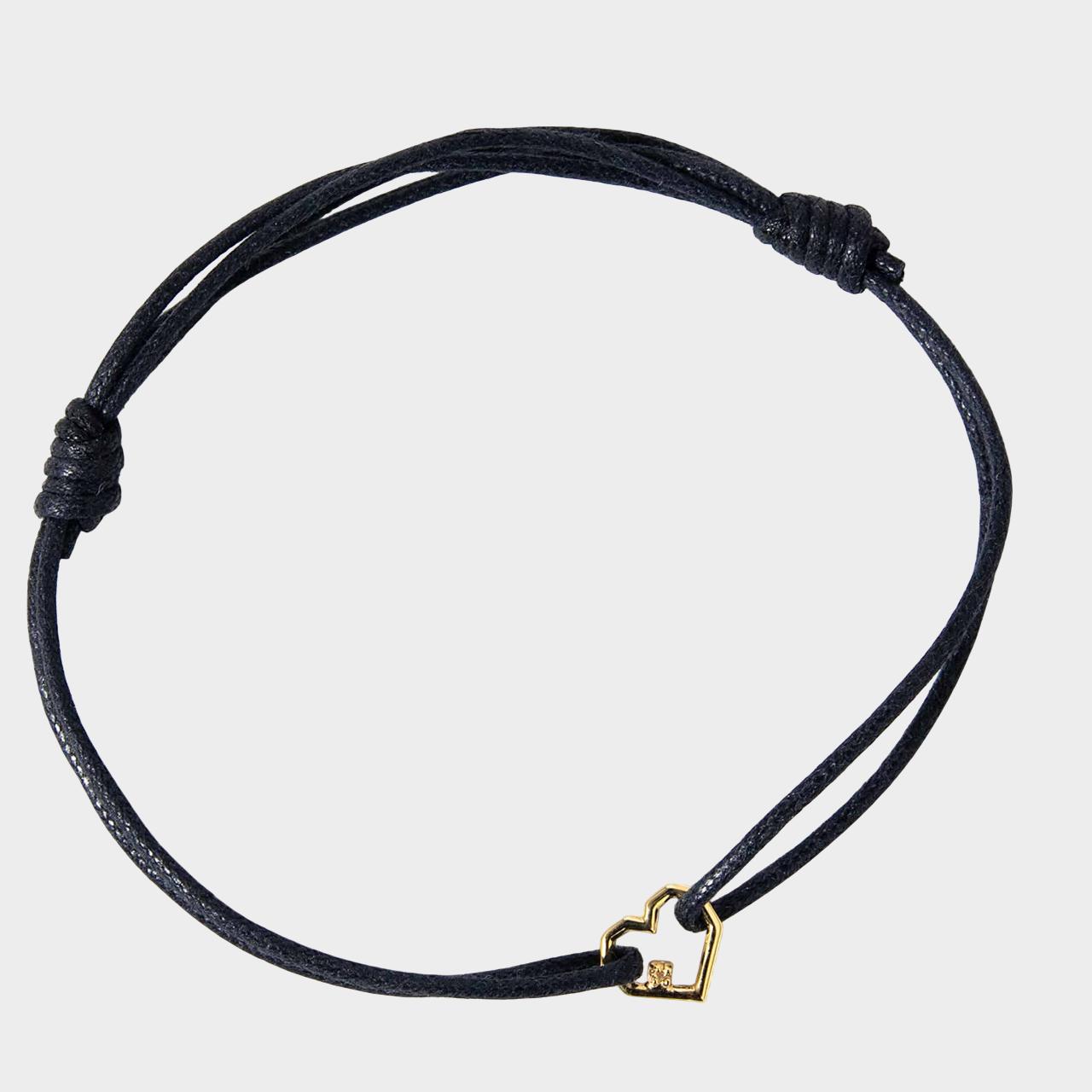 フランス発送 ALIITA ブレスレット CORAZON ESMERALDA BRACELET Gold Corazon Esmeralda Cord Bracelet - ALIITA