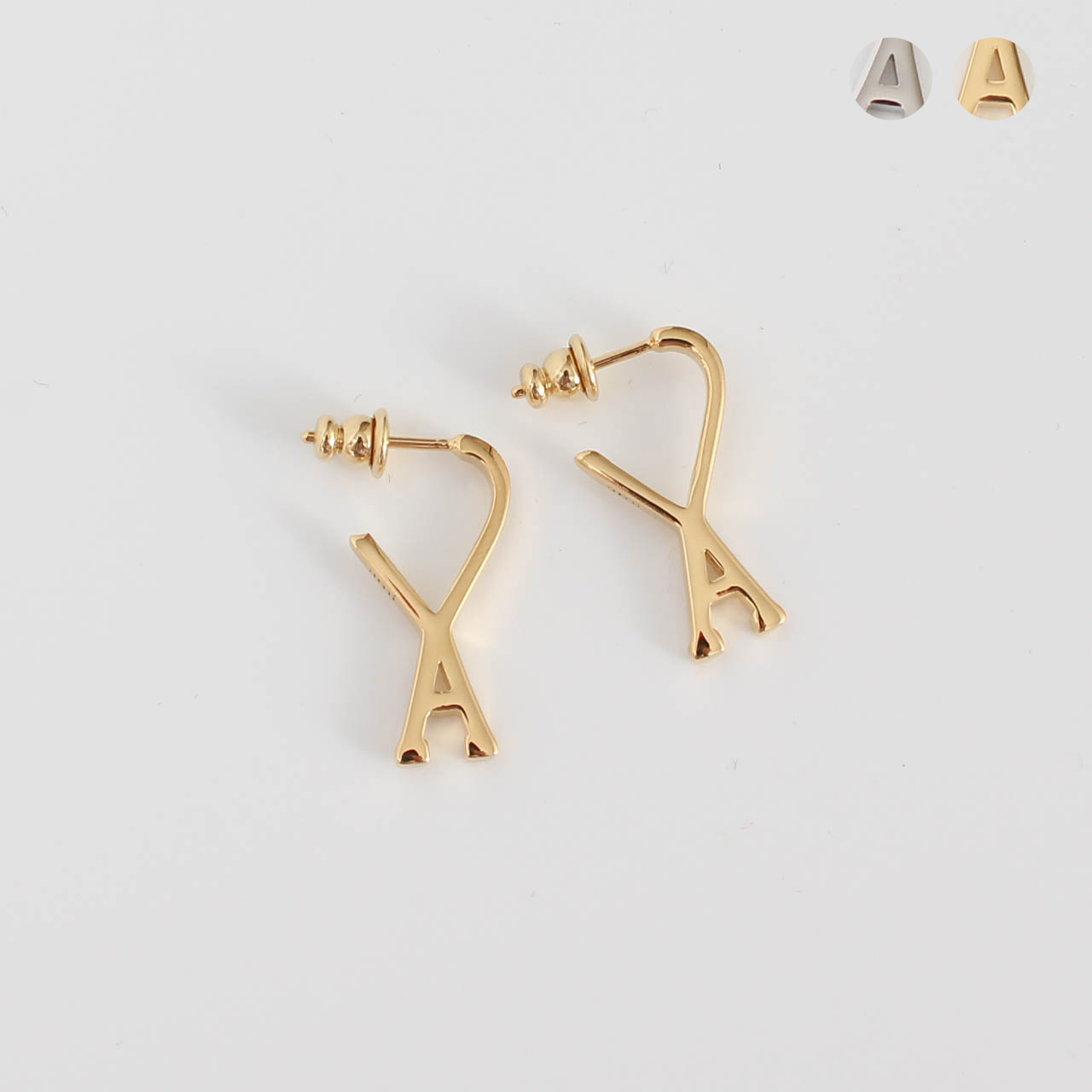 楽天市場】AMI Paris ピアス アミ パリス AMI Gold Ami de Cur Single