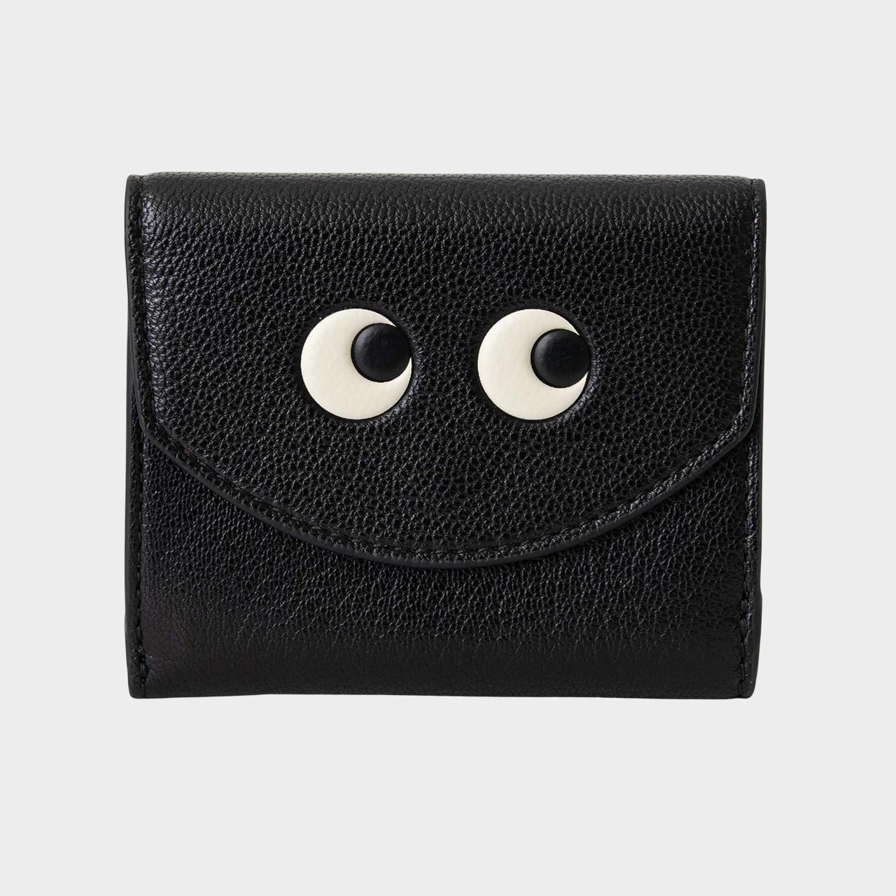 未使用✨アニヤハインドマーチ　レザー　三つ折り財布　ZANY ミニ　ネイビー アニヤハインドマーチ Anya Hindmarch ANYA HINDMARCH 三つ折り