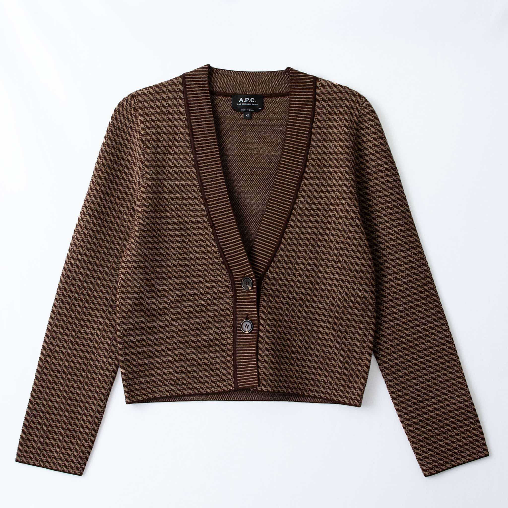 A.P.C. ニットジャケット　カーディガン　ウール　ブラック アーペーセー アーペーセー A.P.C. ジャケット シャツジャケット ブラック