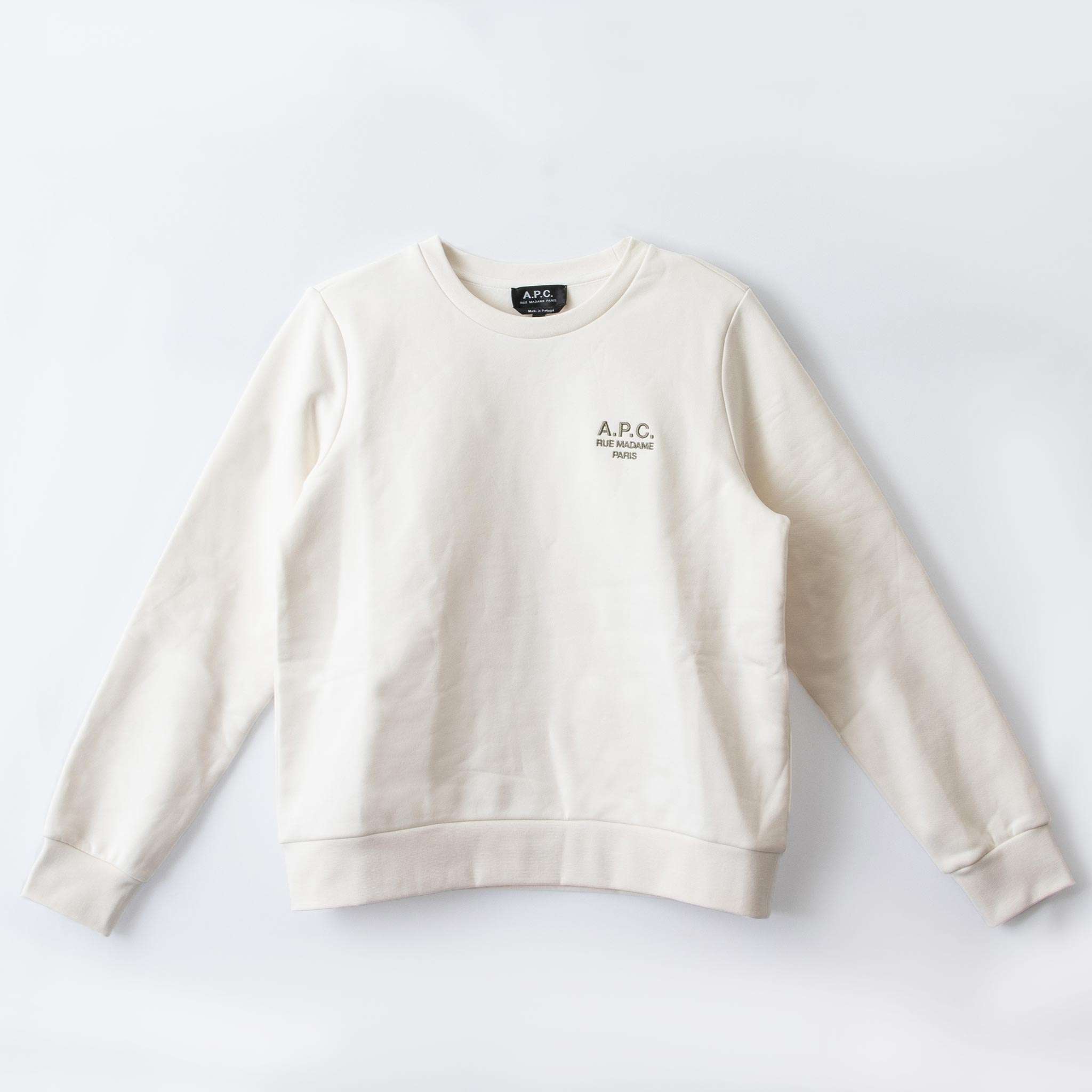 a.p.c アーペーセー パーカー レディース トップス ホワイト 楽天市場】アーペーセー ニット トップス ロゴ プルオーバー
