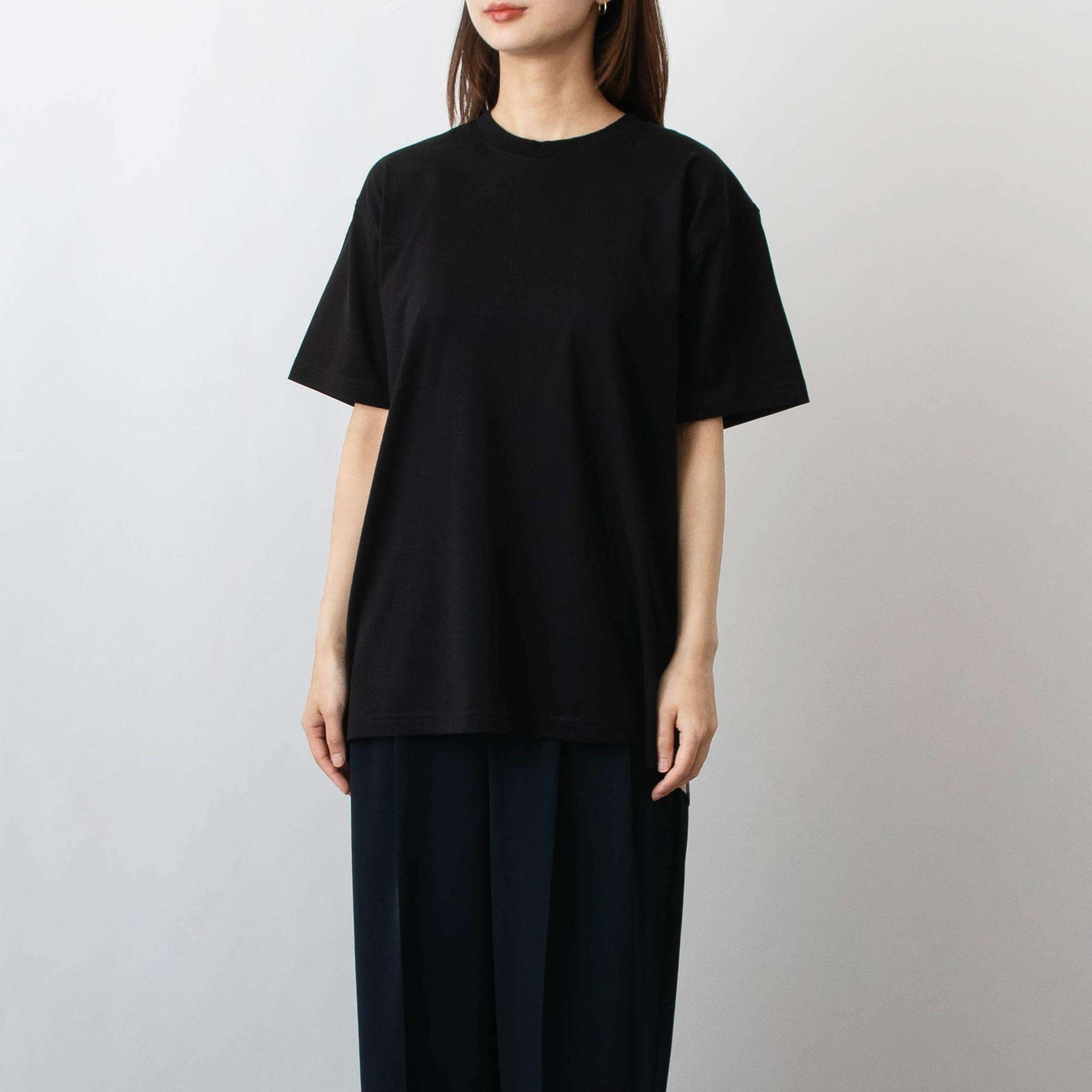 Tシャツ・カットソー Burberry SS25 CARRICK CHK SLV ORG (8073028 A1189) BURBERRY: T-shirt woman - Black | Burberry t-shirt 8073028