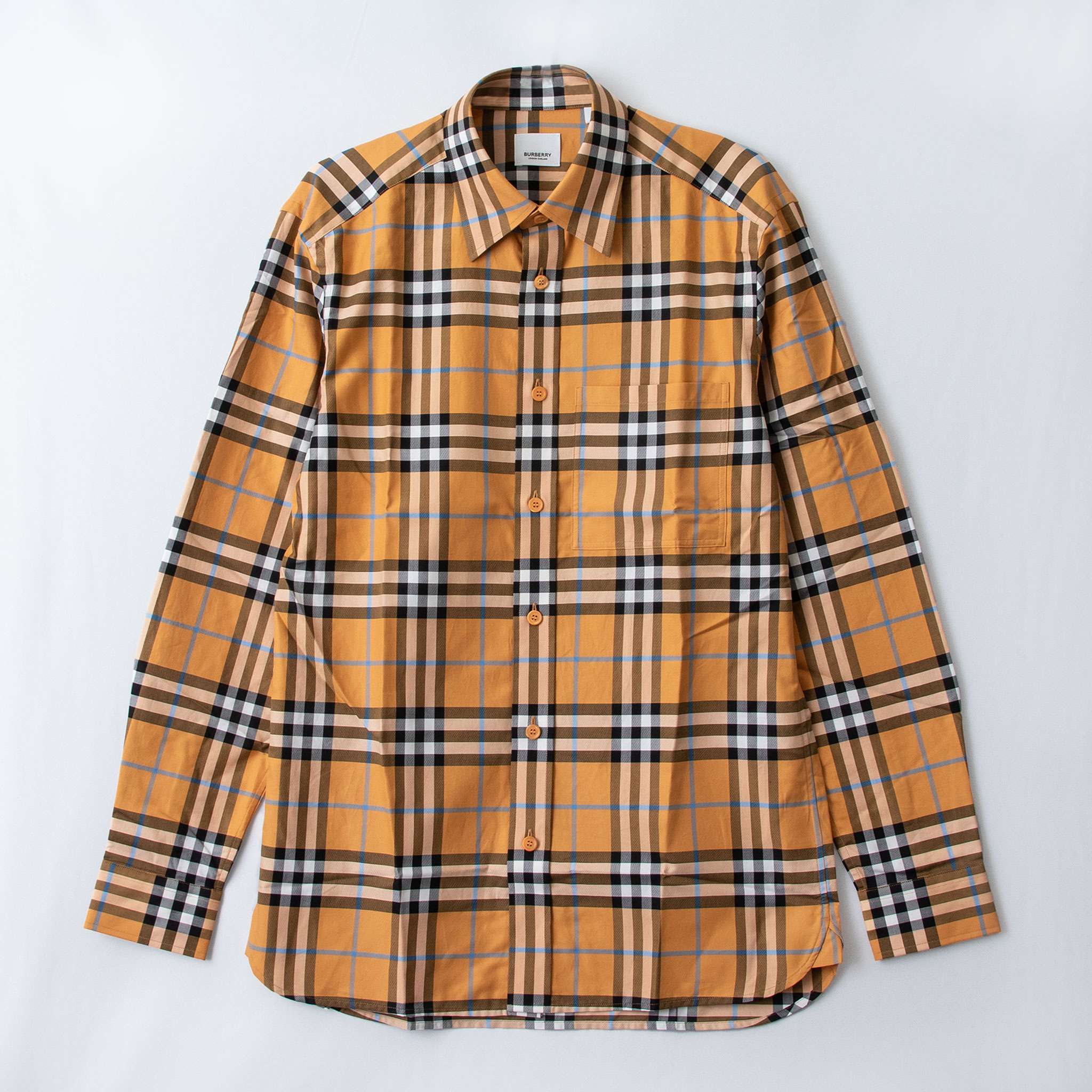 バーバリー　長袖シャツ　6Y BURBERRY バーバリー シャツ メンズ カジュアルシャツ 長袖 襟裏