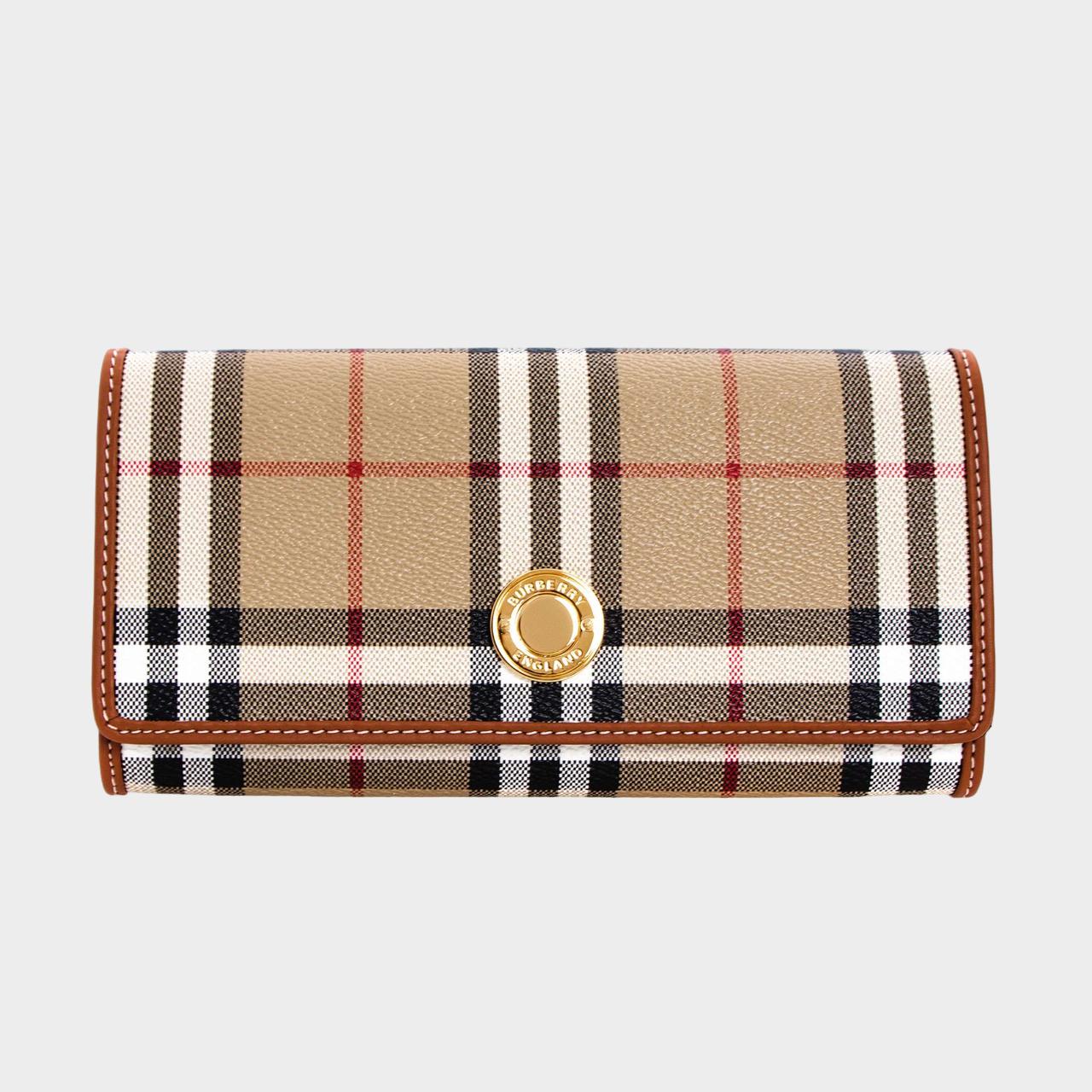 楽天市場】バーバリー 財布 レディース BURBERRY フラップ長財布