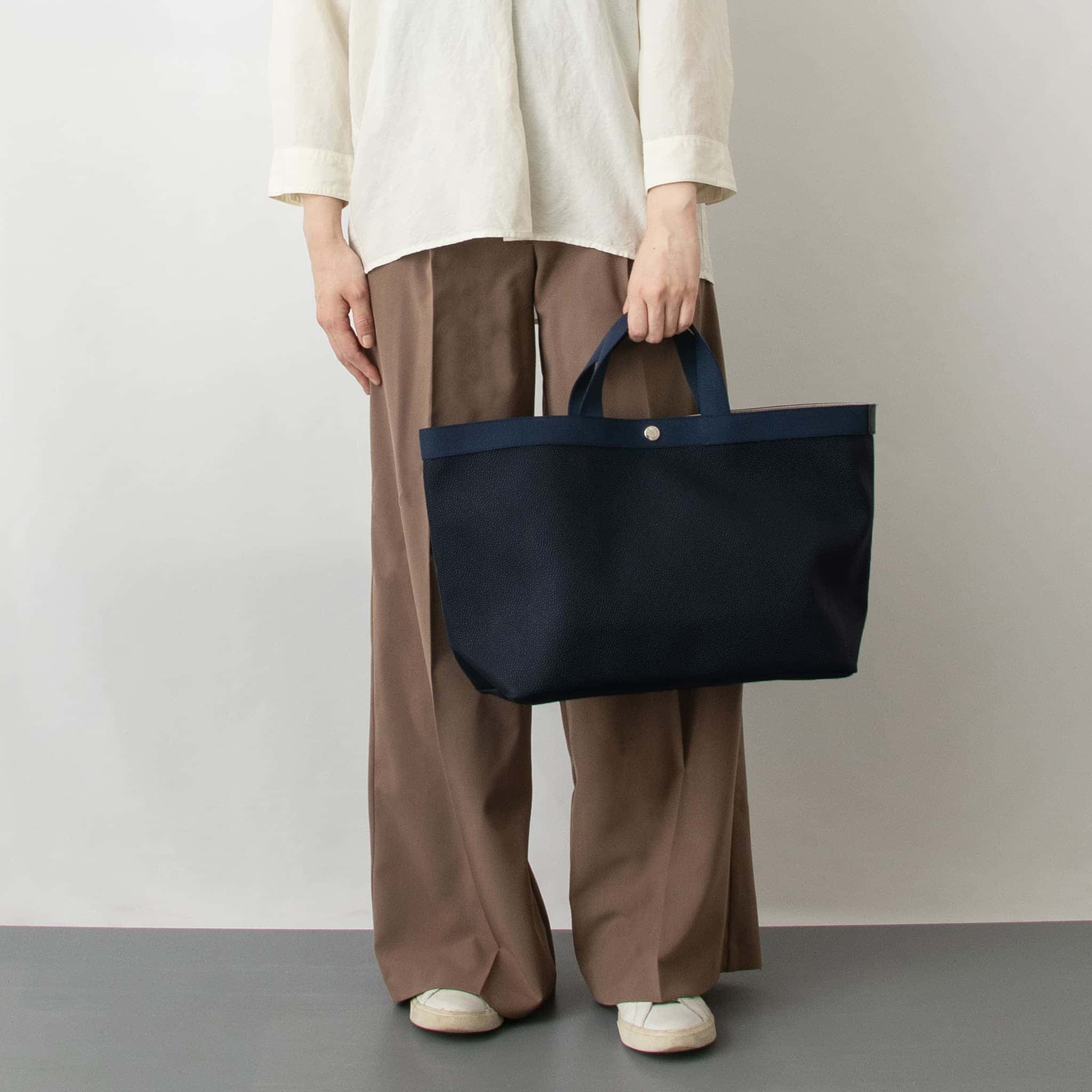 エルベシャプリエ HERVE CHAPELIER バッグ トートバッグ リュクスライン コーテッドキャンバススクエアトートA4サイズ(L) レディース メンズ 705GP【レイングッズ】【A4】