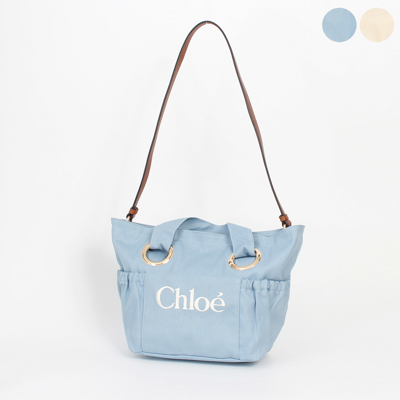 クロエ CHLOE バッグ 2WAYトート/ショルダーバッグ CHLOE KIDS COTTON LOGO BASKET BAG [キッズ ガールズ] レディース C20872