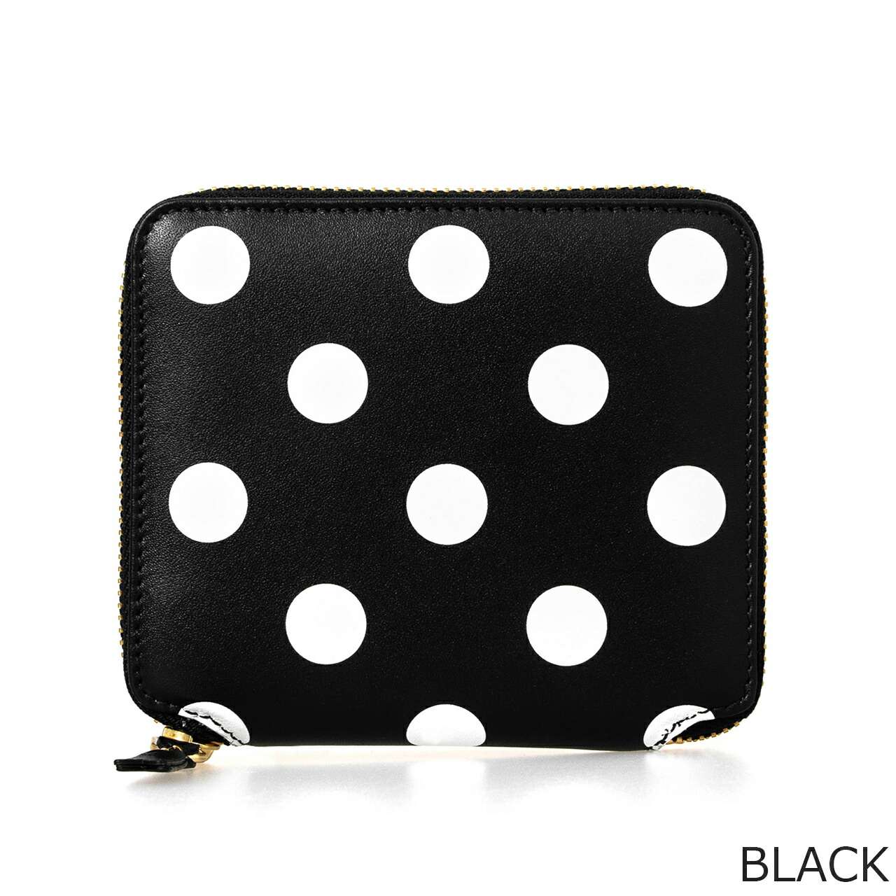 コムデギャルソン　ポルカドット　ラウンドファスナー　折り財布　オールブラック　黒 楽天市場】コムデギャルソン COMME DES GARCONS 財布 ラウンド