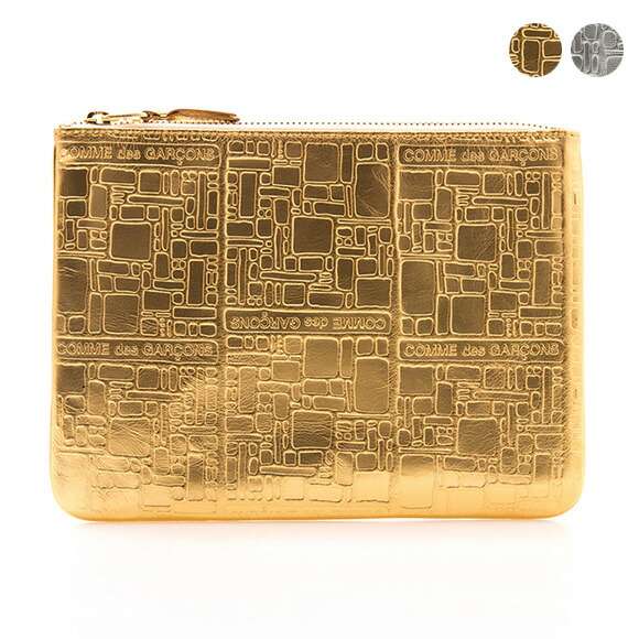 M！コムデギャルソンポーチ（小）　内側GOLD 希少 楽天市場】コムデギャルソン COMME DES GARCONS ポーチ GOLD LINE ZIP