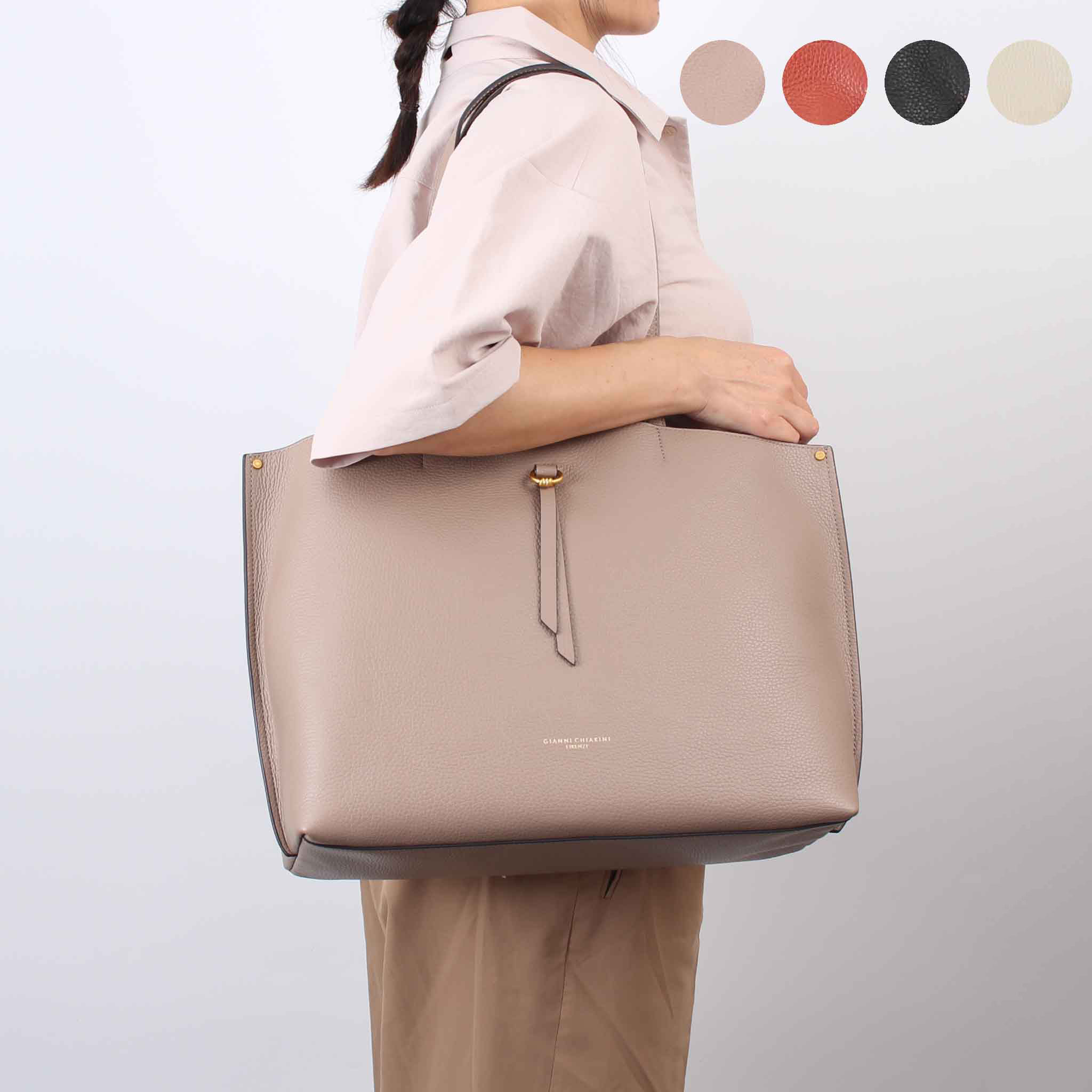 ジャンニキアリーニ GIANNI CHIARINI ジャンニキャリーニ バッグ トートバッグ EGLE HAND BAG レディース BS 11485 COMM GRN【A4】｜on the corner