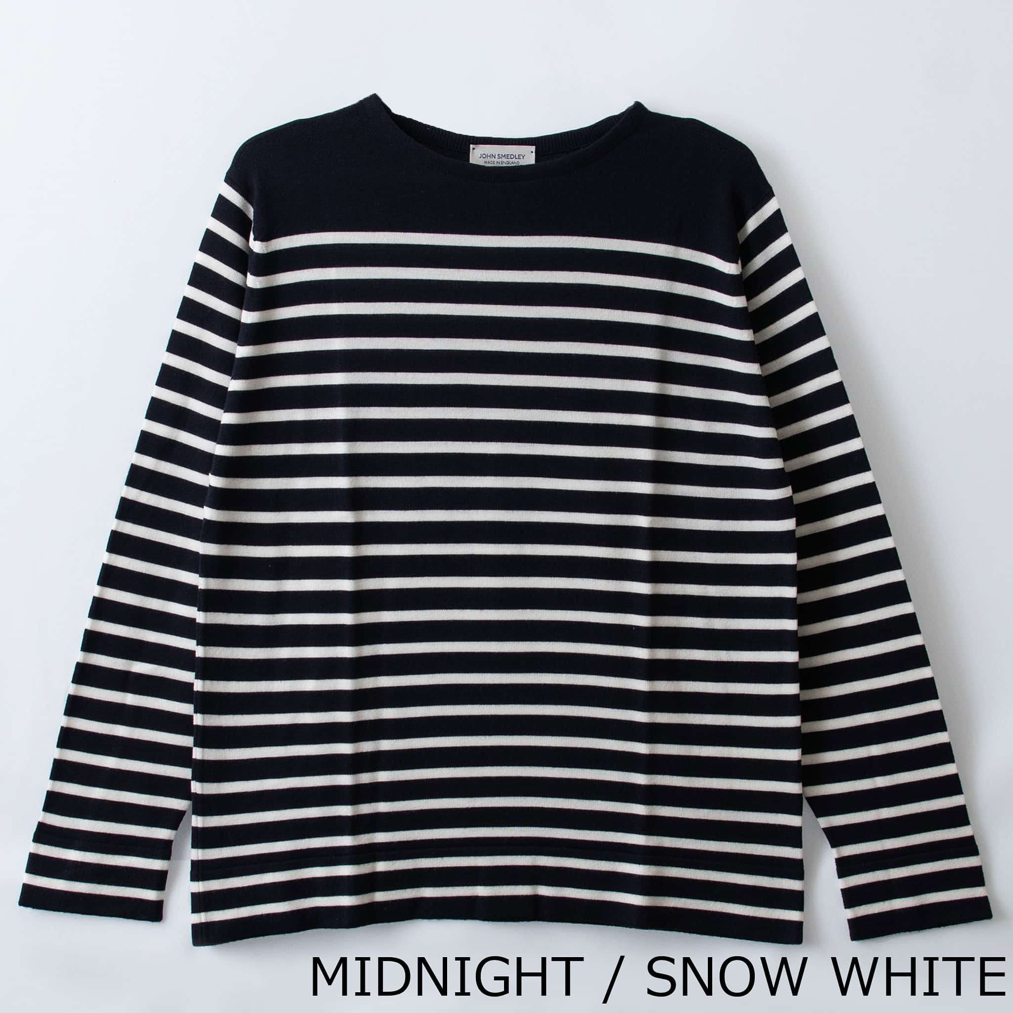 ジョンスメドレー JOHN SMEDLEY メンズ ボートネック長袖ニット WELDON STRIPED PULLOVER BOAT NECK