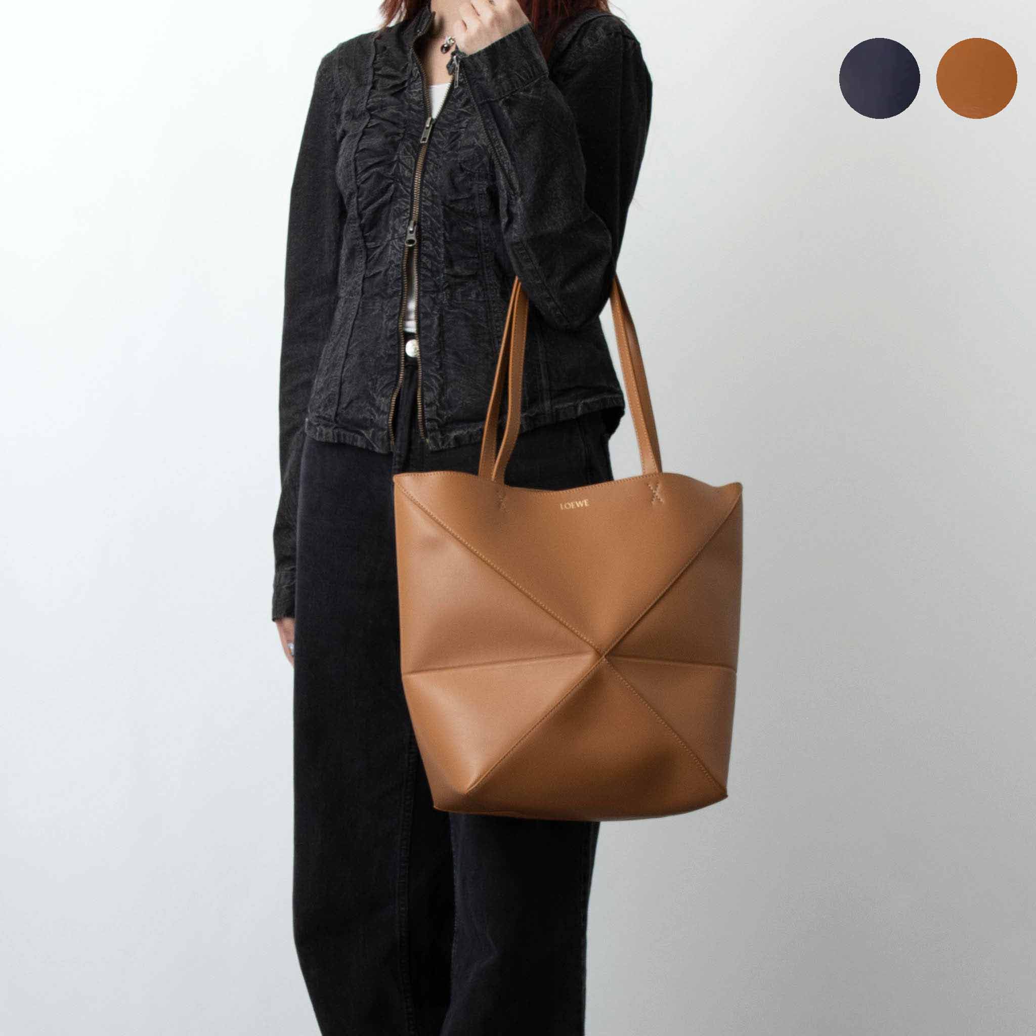 美品✨ LOEWE ロエベ トートバッグ レザー ブラウン A4収納可能 LOEWE ロエベ トートバッグ PUZZLE FOLD TOTE パズル フォルド