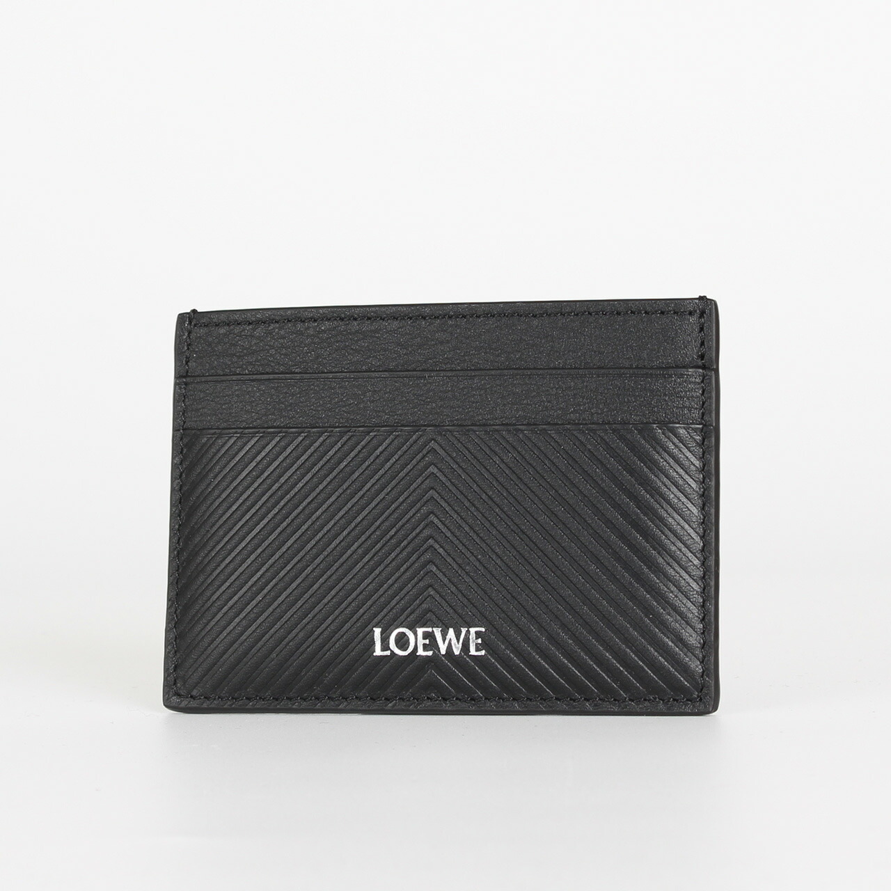 ロエベ LOEWE 歌留多入れもの TEXTURED CLASSIC CALFSKIN PLAIN CARD HOLDER [飾り気の無い 歌留多保持者（テクスチャードクラシックカーフ）] メンズ C779322X01