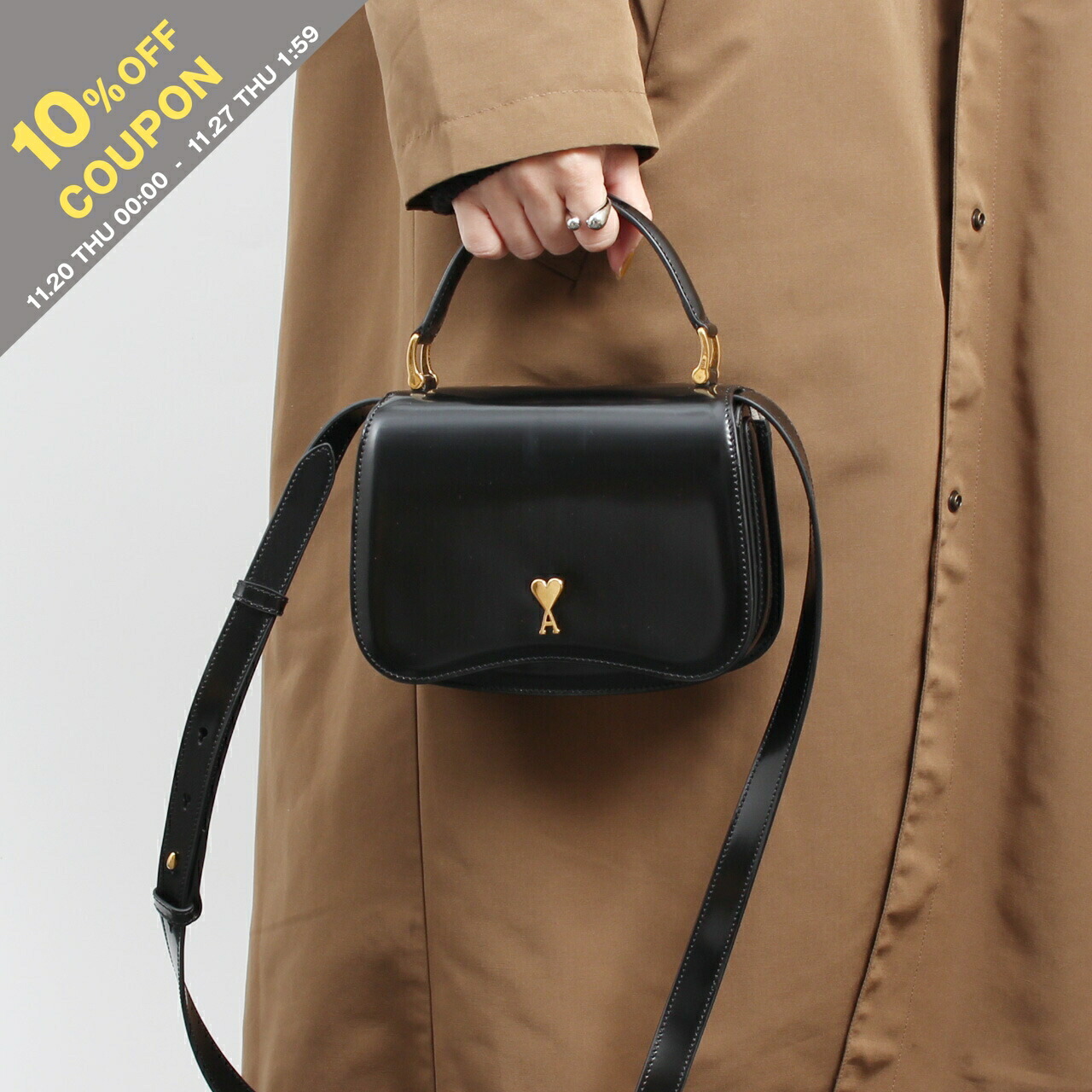 楽天市場】アミパリス AMI PARIS バッグ ショルダーバッグ AMI DE