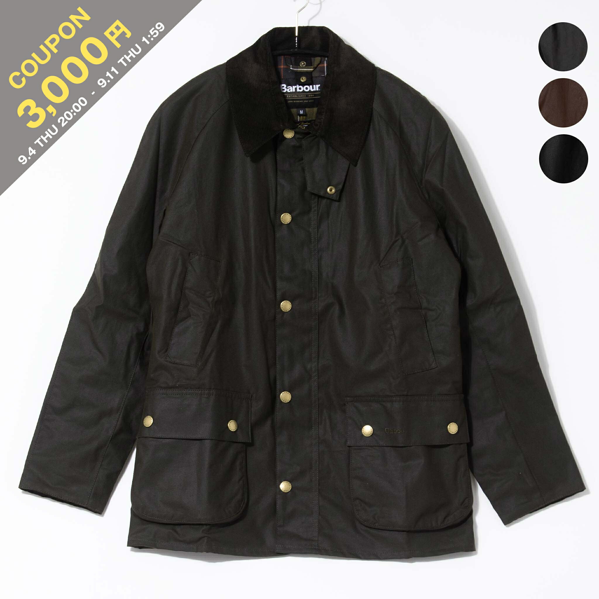 楽天市場】Barbour バブアー APAC ASHBY WAXED COTTON