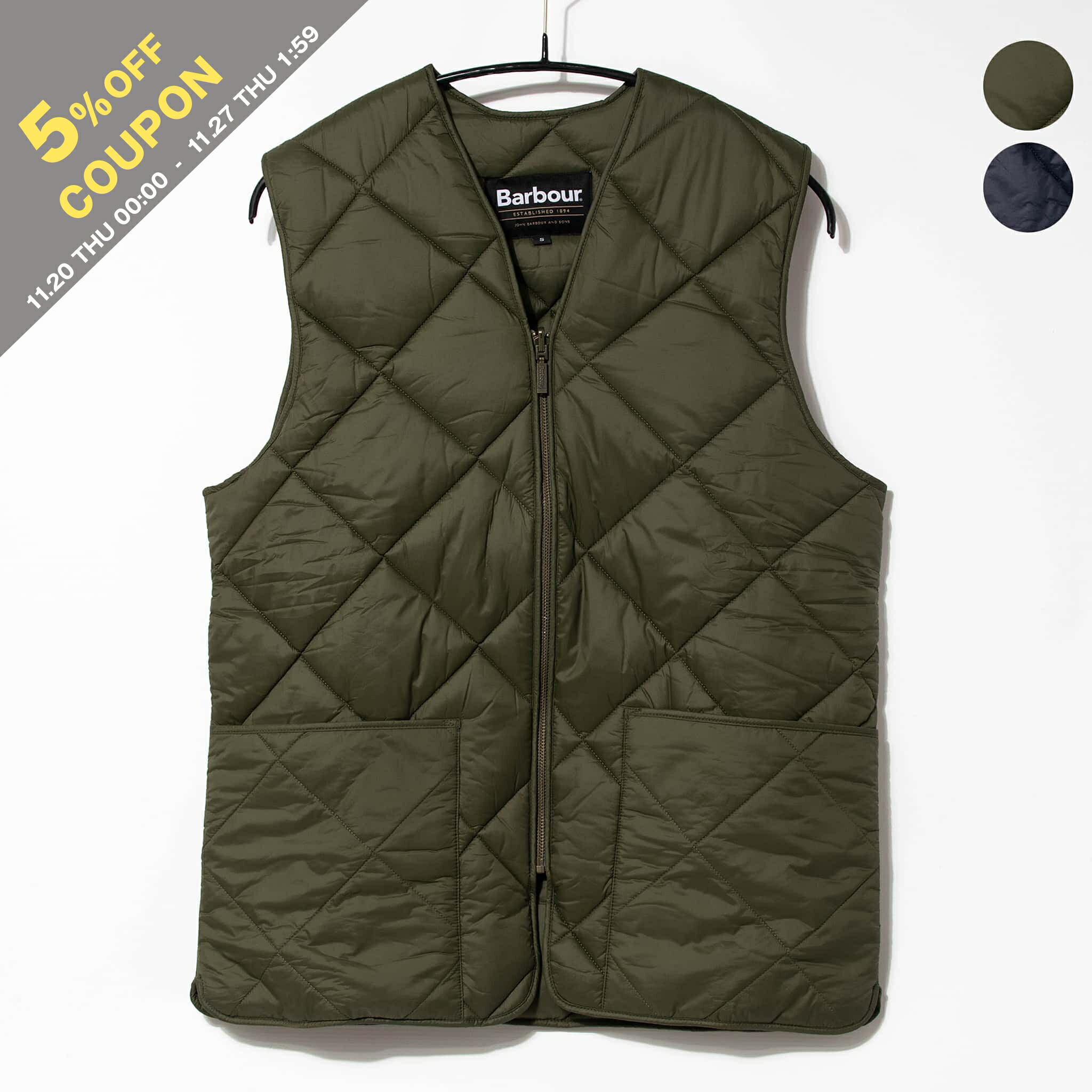 楽天市場】【5%OFFクーポン対象】バブアー BARBOUR キルティングベスト