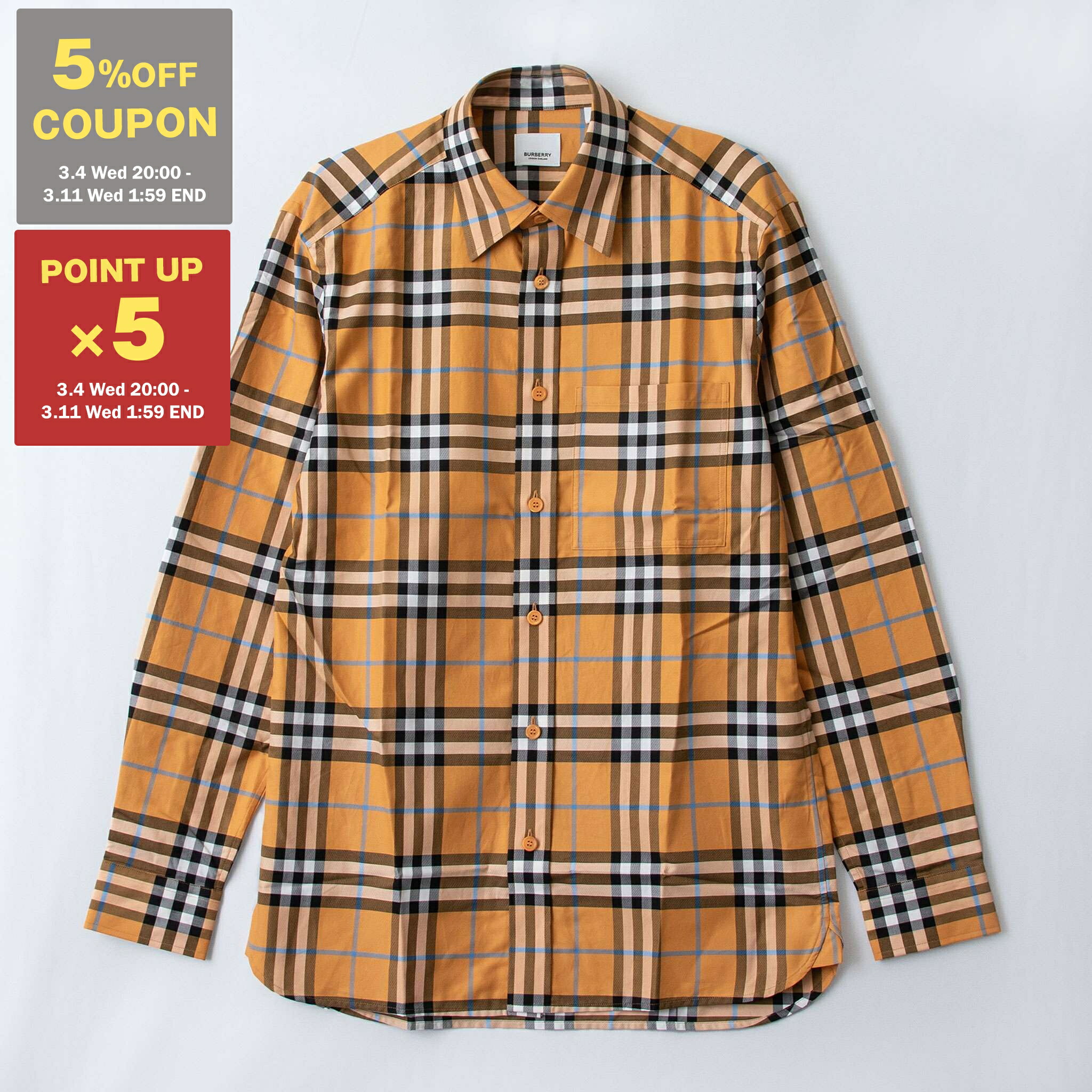 楽天市場】バーバリー BURBERRY メンズ 長袖シャツ CAXBRIDGE