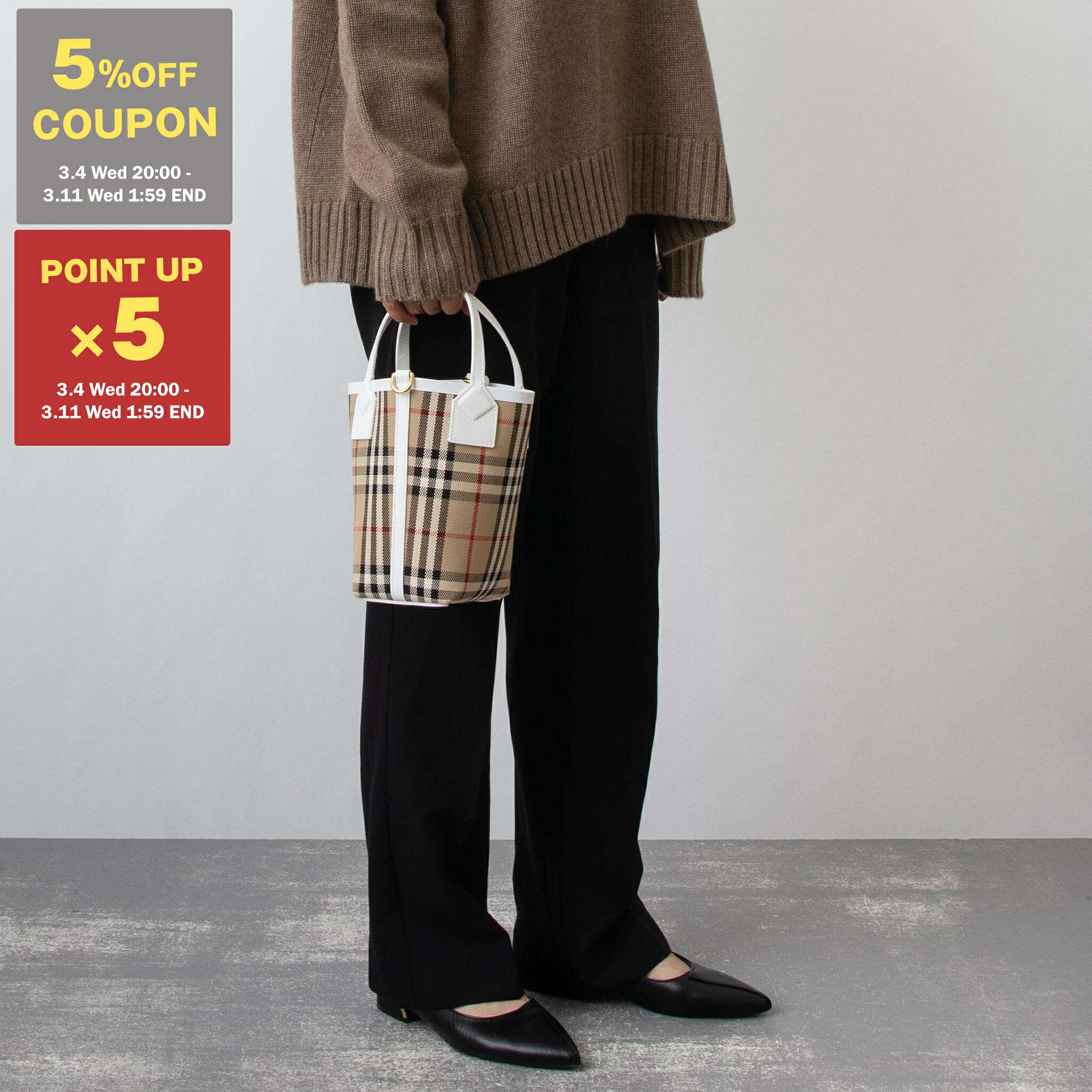 楽天市場】BURBERRY バーバリー MINI LONDON TOTE BAG ミニロンドン