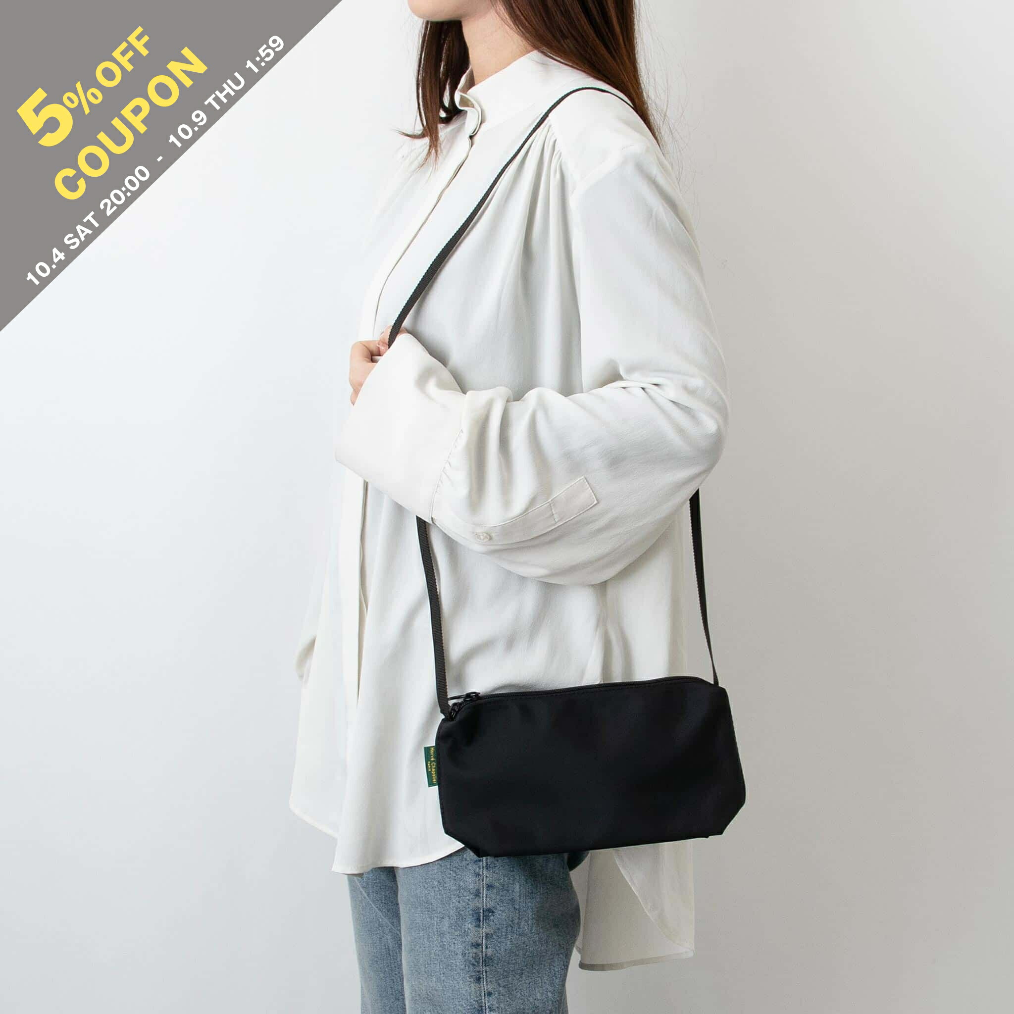 エルベシャプリエスクエァーショルダー884N エルベシャプリエ Herve Chapelier 2884N (ナイロンスクエア