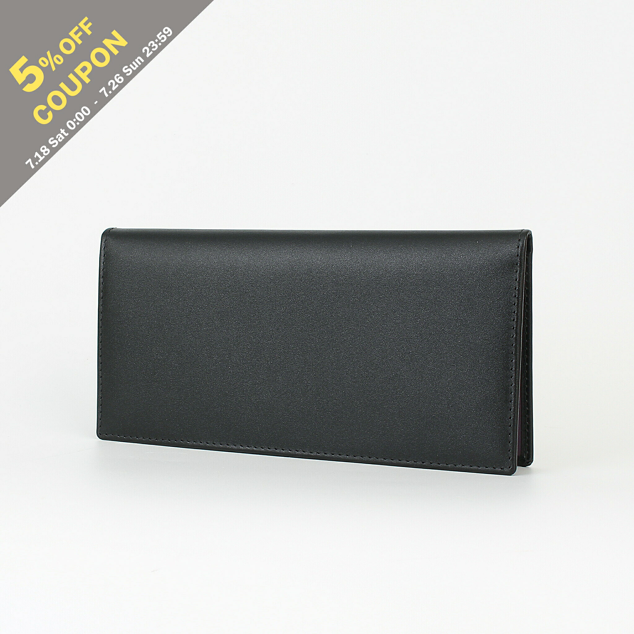 【5%OFFクーポン対象】エッティンガー ETTINGER 財布 長財布（小銭入れ付き） ブラック/パープル LONG WALLET WITH ZIP POCKET メンズ ST953AEJR BLACK/PURPLE PURPLE/STERLING COLLECTION【英国ブランド】｜on the corner