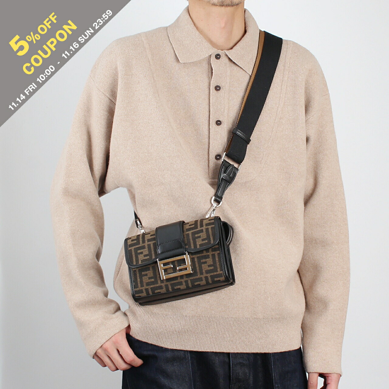 楽天市場】フェンディ ショルダーバッグ メンズ 2WAY ミニショルダー