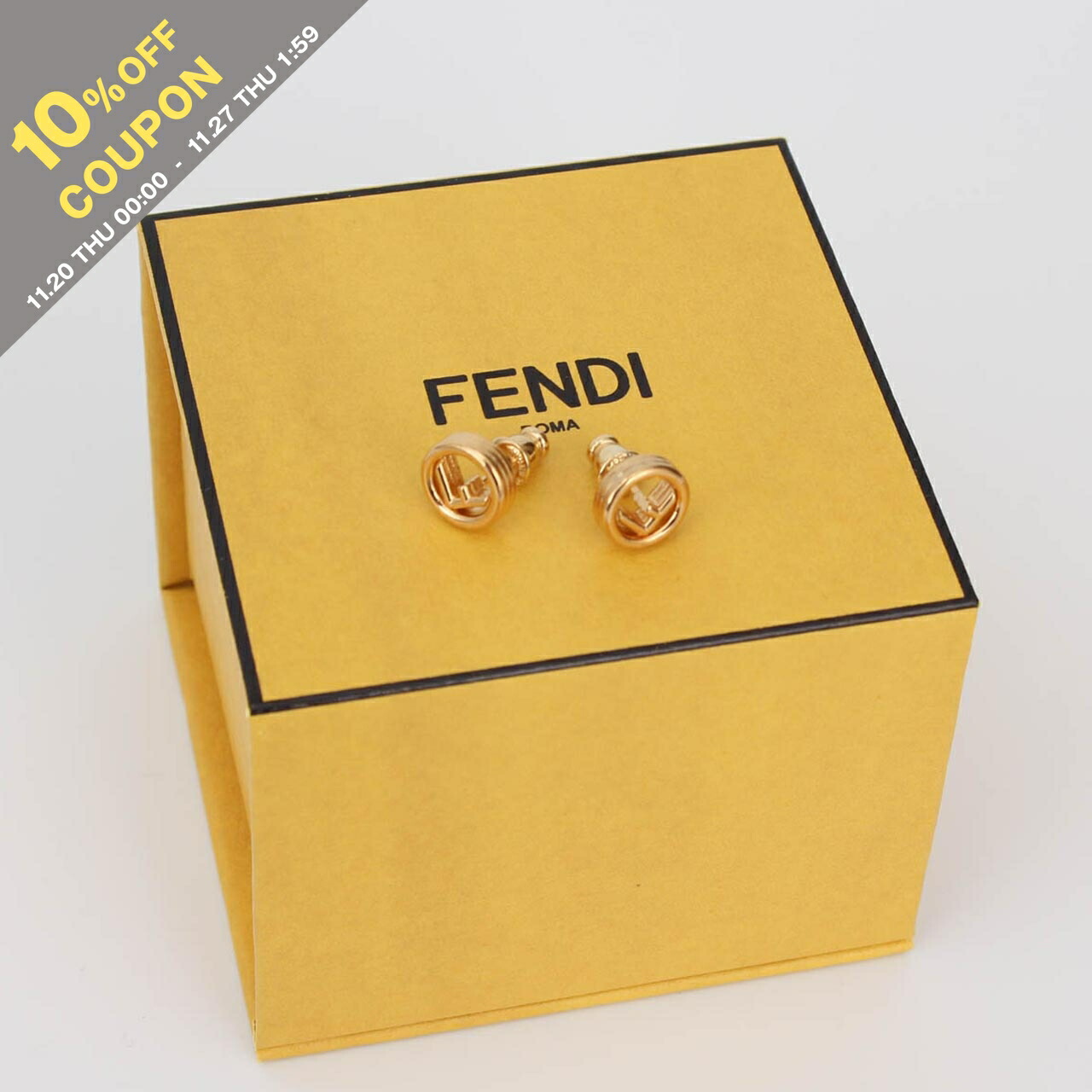 エフ イズ フェンディ ピアス　FENDI エフ イズ フェンディ ピアス クリスタル シルバー | Fendi