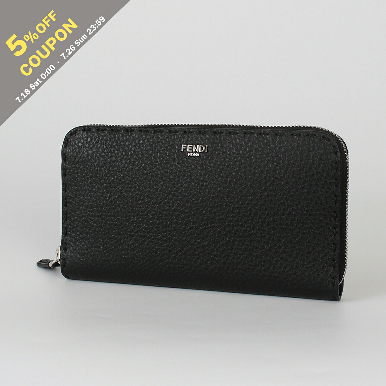 【5%OFFクーポン対象】フェンディ FENDI 財布 ラウンドファスナー長財布 SELLERIA ZIP AROUND LARGE [セレリア ジップアラウンド長財布] メンズ 7M0210 AW2F｜on the corner