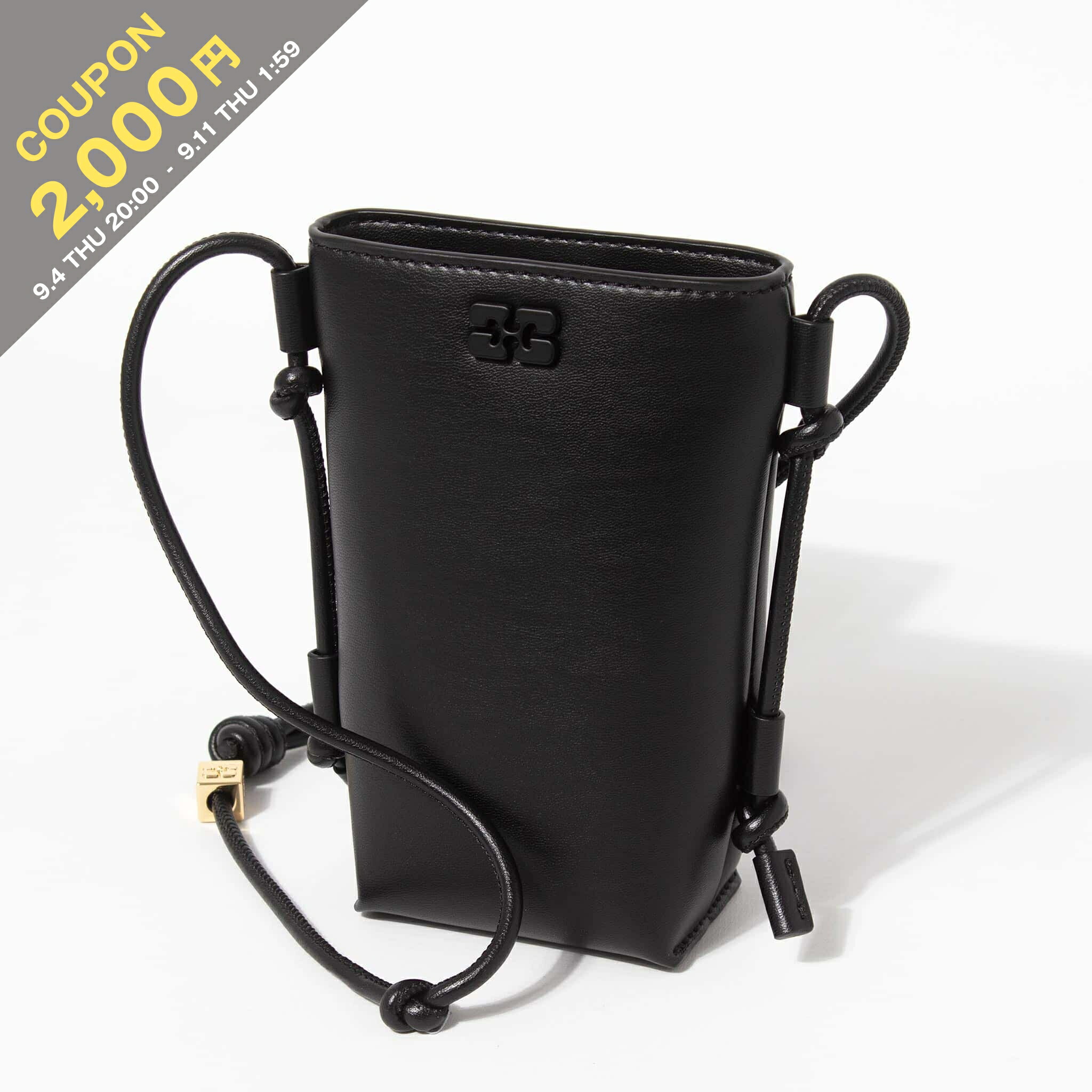 GANNI ガニー キルティング ボディバッグ ショルダーバッグ GANNI ガニー ショルダーバッグ Quilted Recycled Tech Small