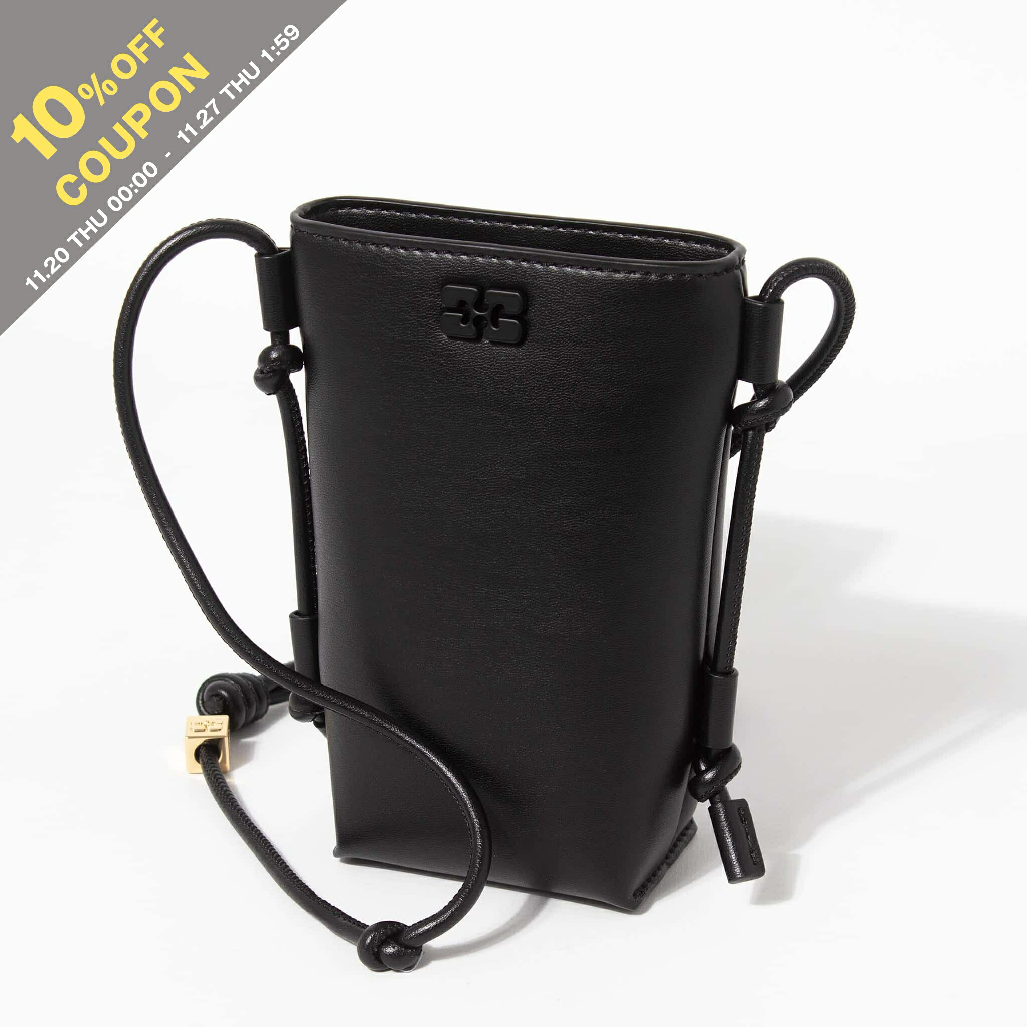 楽天市場】ガニー GANNI ハンドバッグ 2WAY ショルダーバッグ ブラック