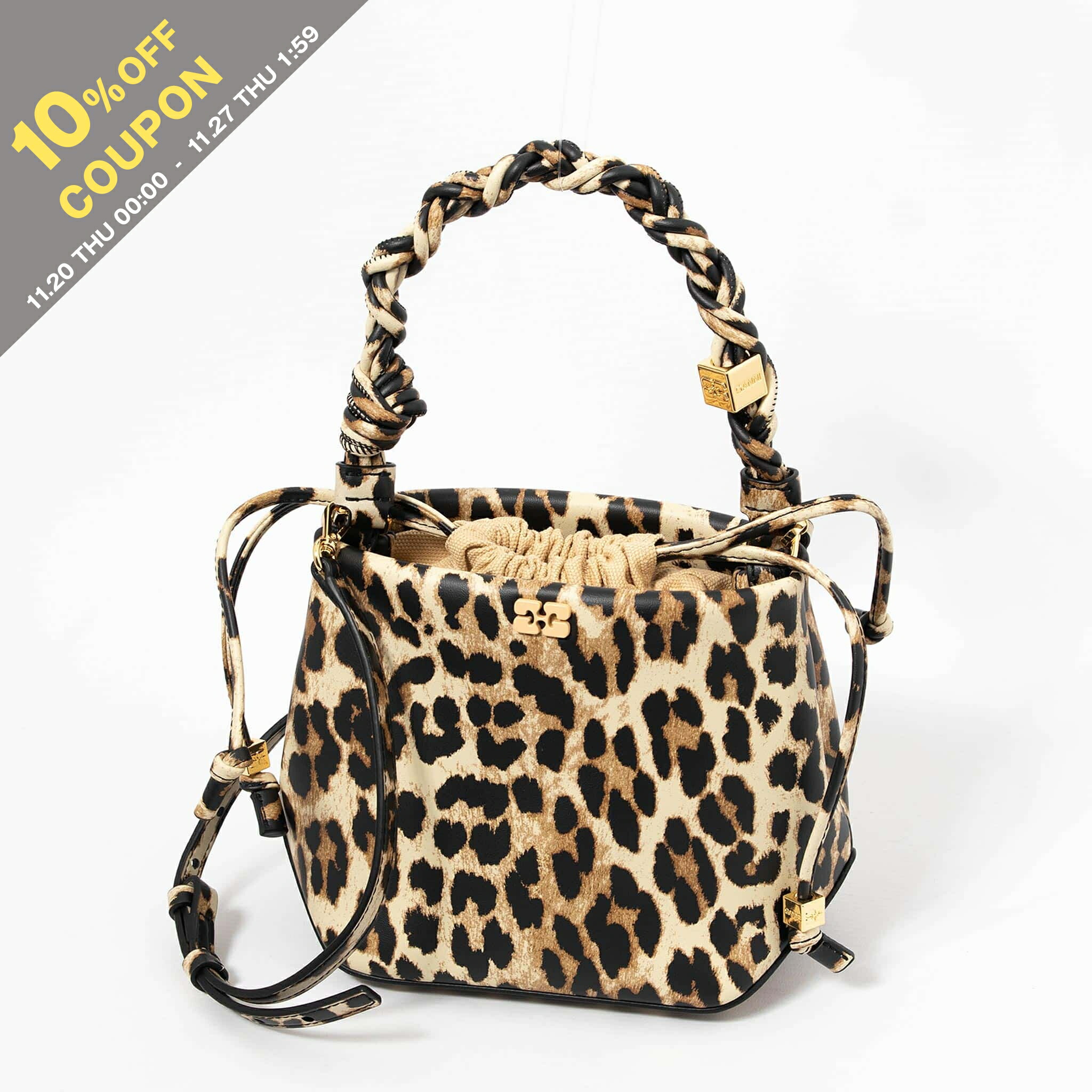 アイリン GANNI ガニー キルティング ボディバッグ ショルダーバッグ GANNI ガニー ショルダーバッグ Quilted Recycled Tech Small Duffle