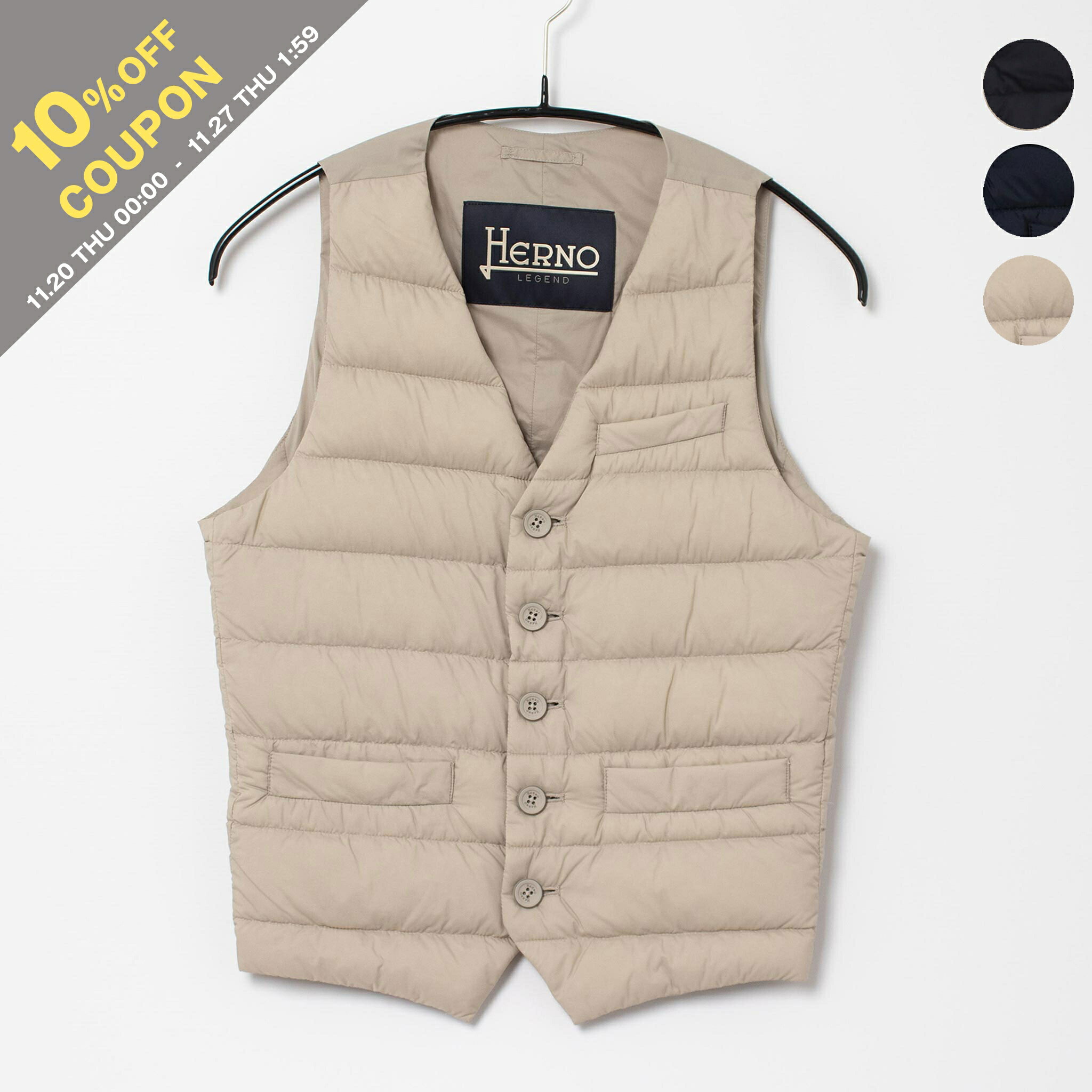Herno ヘルノ　グレー ベスト　ジレ　ダウン　サイズ44 M相当 楽天市場】ヘルノ HERNO ダウンベスト メンズ PI002ULE 12456Z 9406