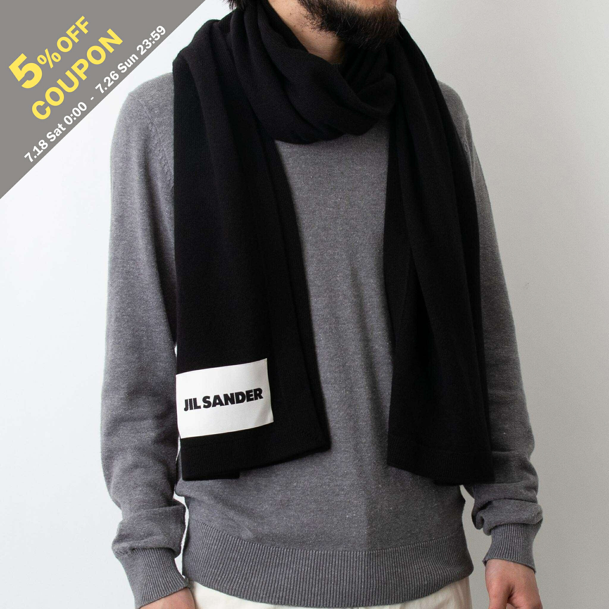 【5%OFFクーポン対象】ジルサンダー JIL SANDER カシミアマフラー（カシミヤ） J02TE0001 J13201｜on the corner