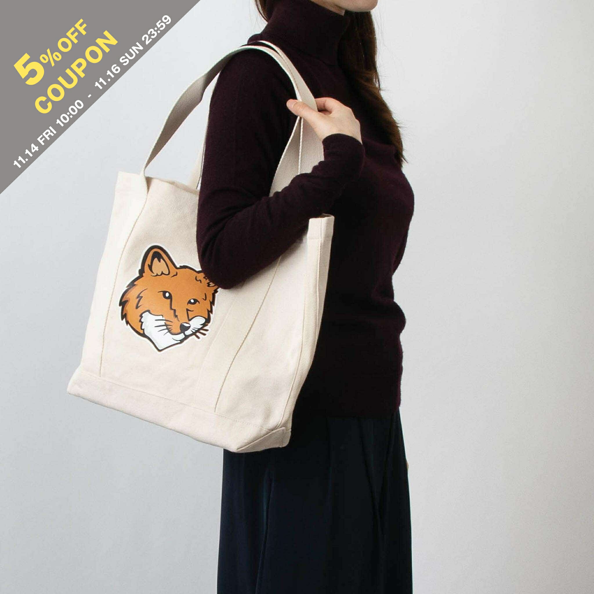 MAISON KITSUNÉ トートバッグ 楽天市場】メゾンキツネ MAISON KITSUNE トートバッグ ブラック メンズ