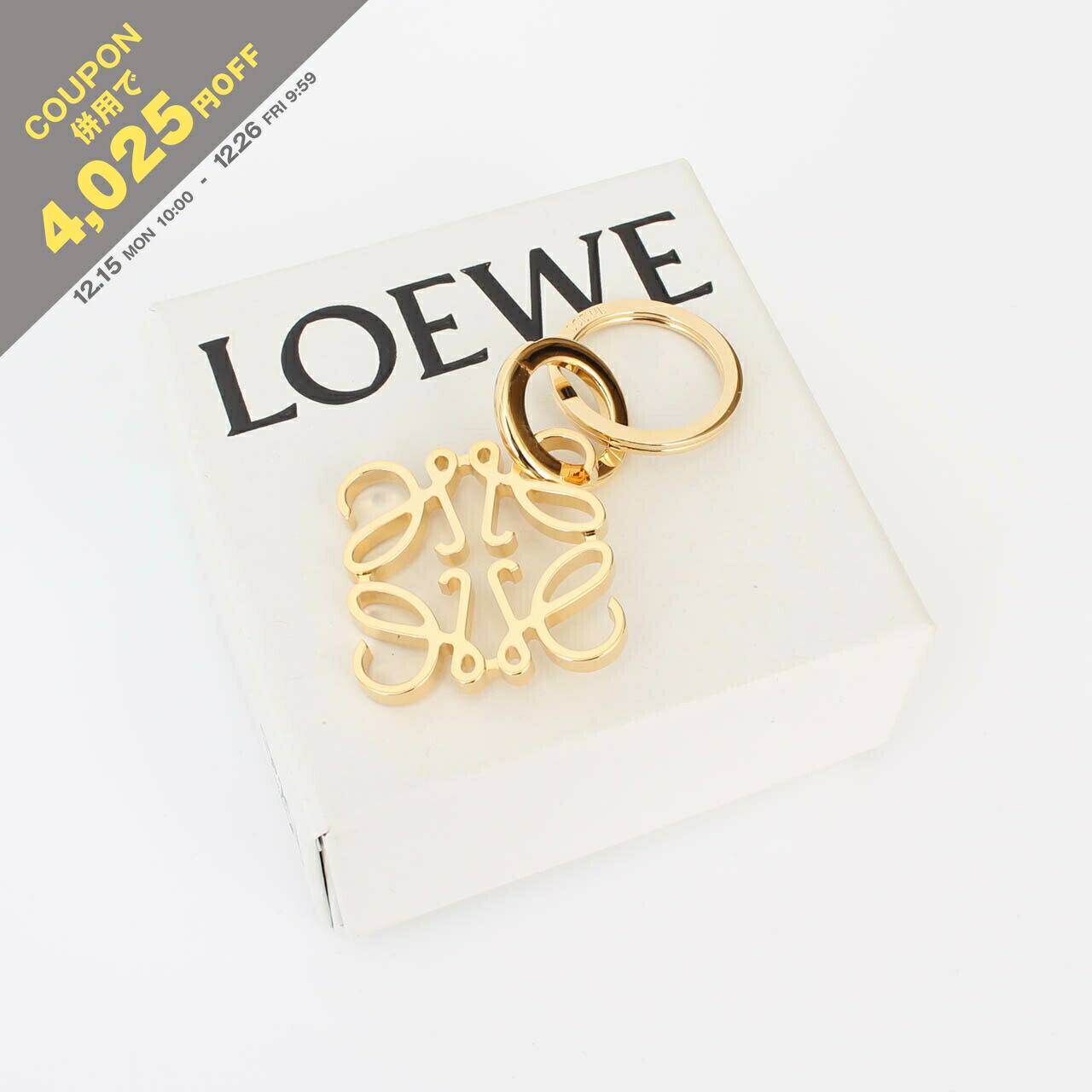 楽天市場】LOEWE ロエベ キーリング ANAGRAM CHARM BUNNY アナグラム