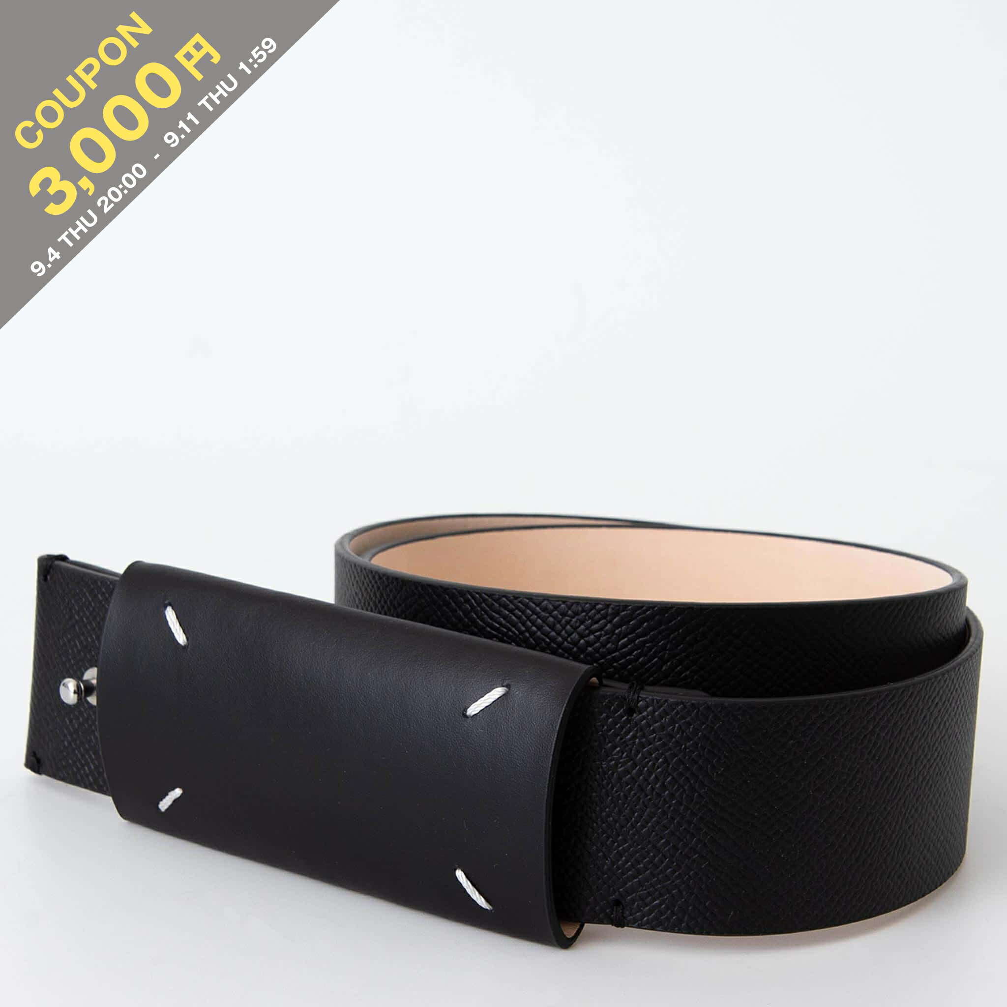 ☆MM6 Maison Margiela☆大人もOK！ロゴ入りベルト 黒 大人もOK◎人気商品！お早めに！【MM6 Maison Margiela】ベルト